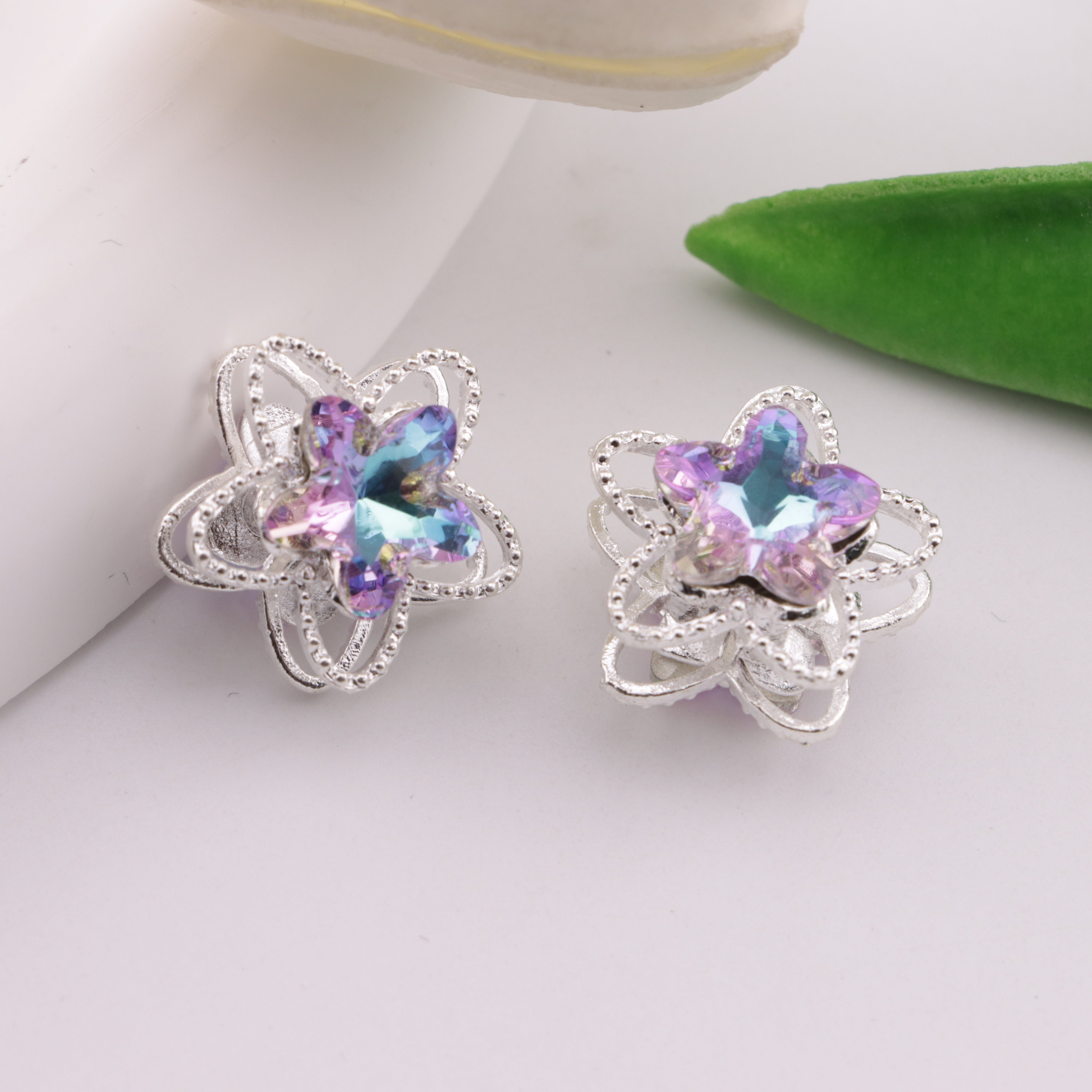 FS6326- Five - pointed Star Four - way Alloy Beads