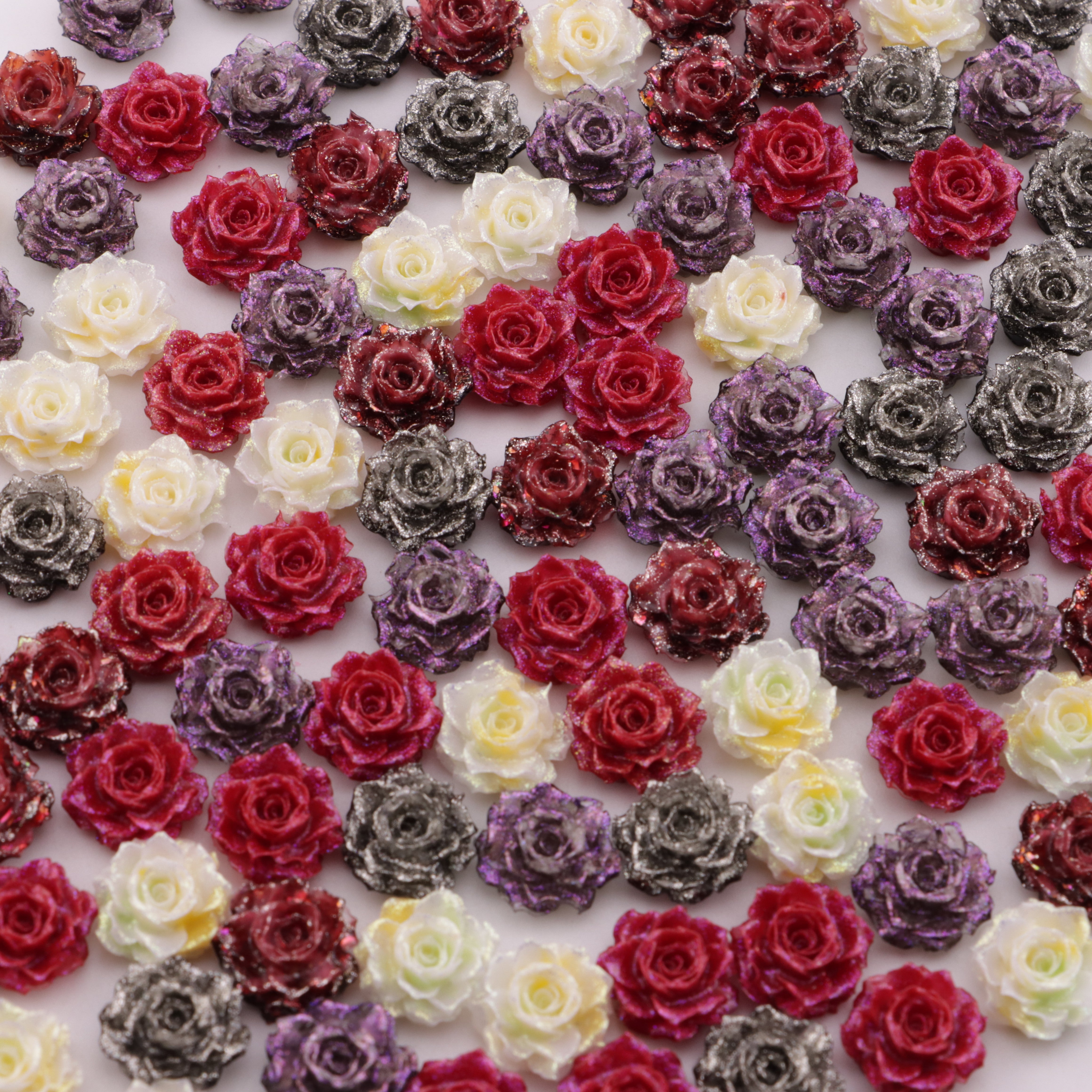 FS6315- About 11Mm Luminous Flower Charms Nightglow True Love Small Flower Patches