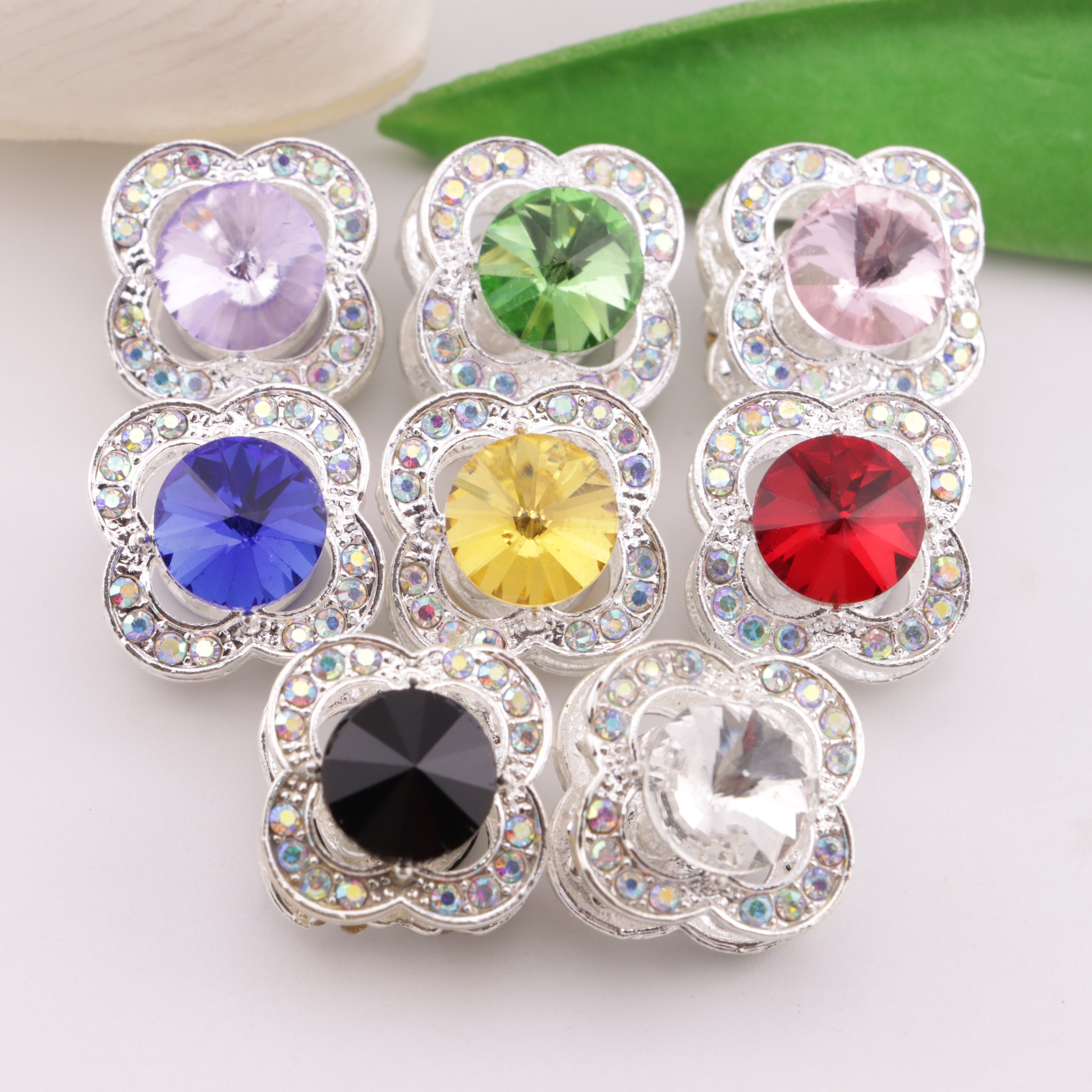 FS6335- Four - Leaf Clover Four - Way Alloy Beads