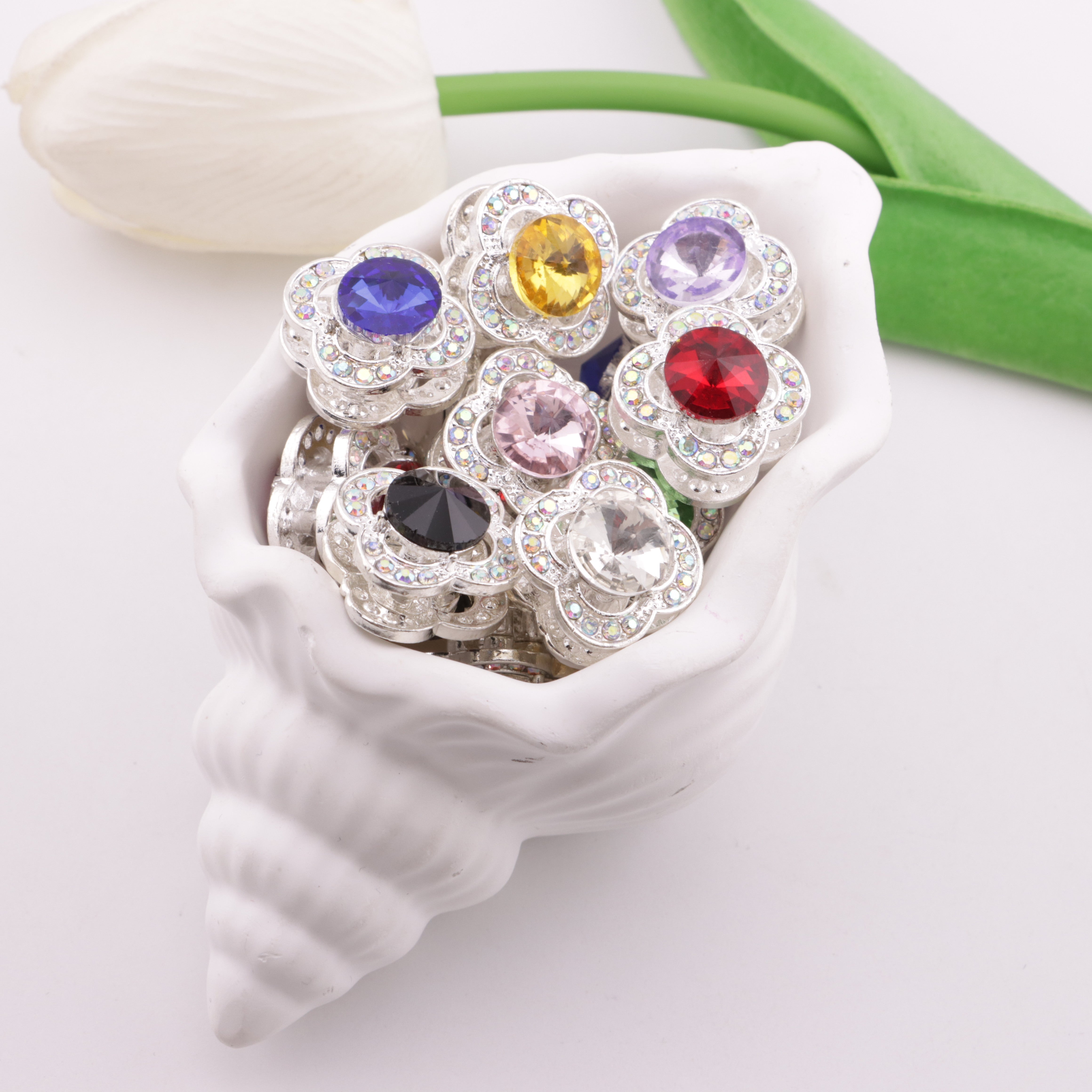 FS6335- Four - Leaf Clover Four - Way Alloy Beads
