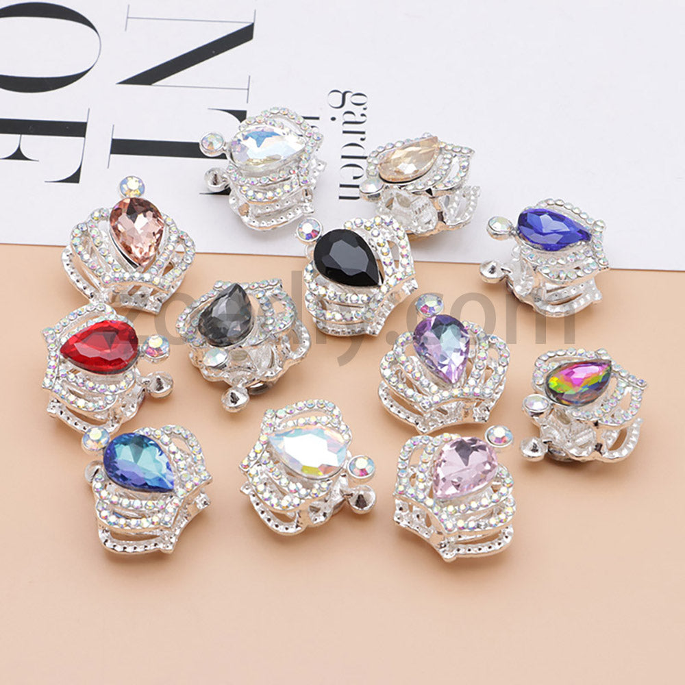 FS4838-Diamond Crown Alloy Beads Fit For Beadable Pens
