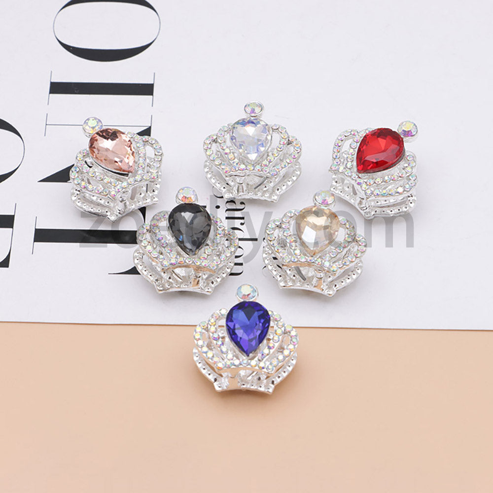 FS4838-Diamond Crown Alloy Beads Fit For Beadable Pens