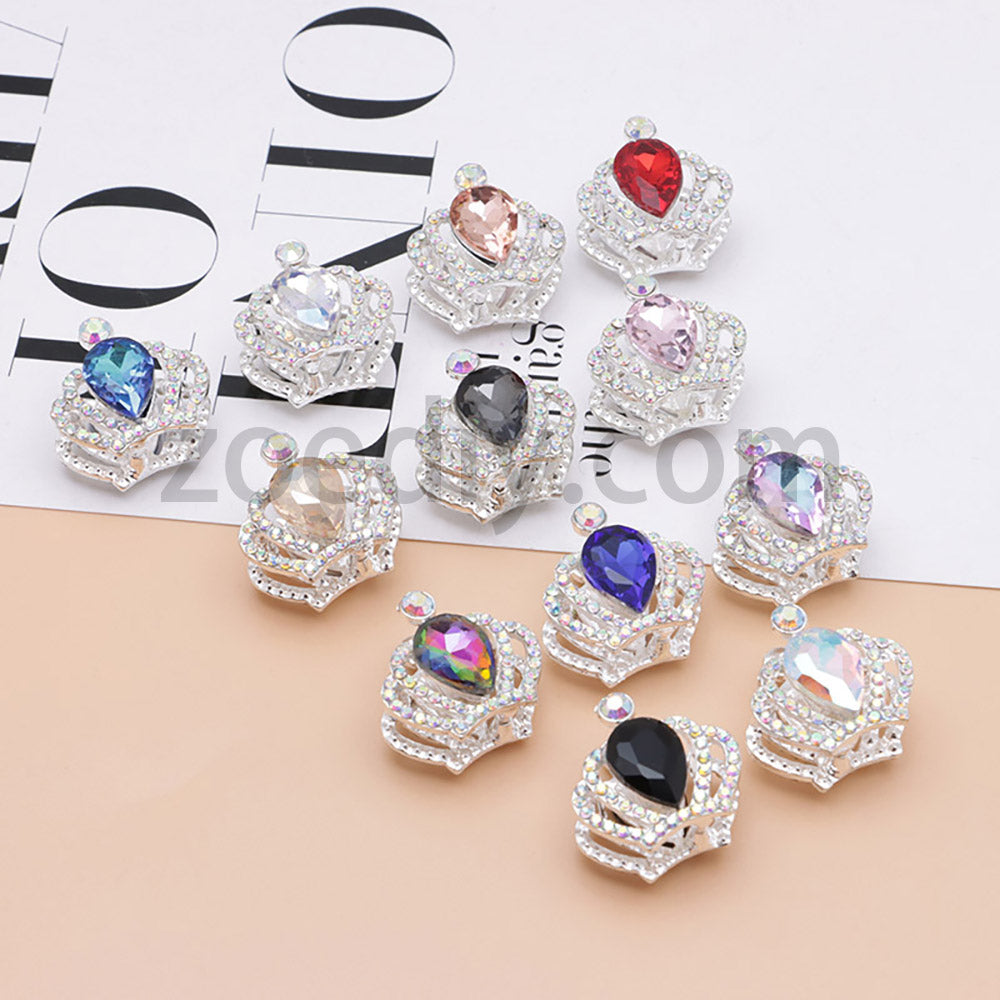 FS4838-Diamond Crown Alloy Beads Fit For Beadable Pens
