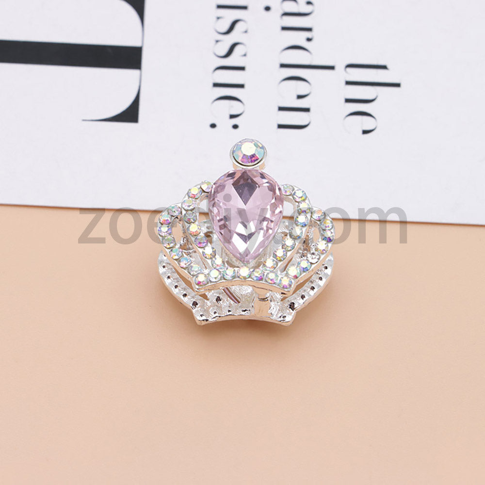 FS4838-Diamond Crown Alloy Beads Fit For Beadable Pens