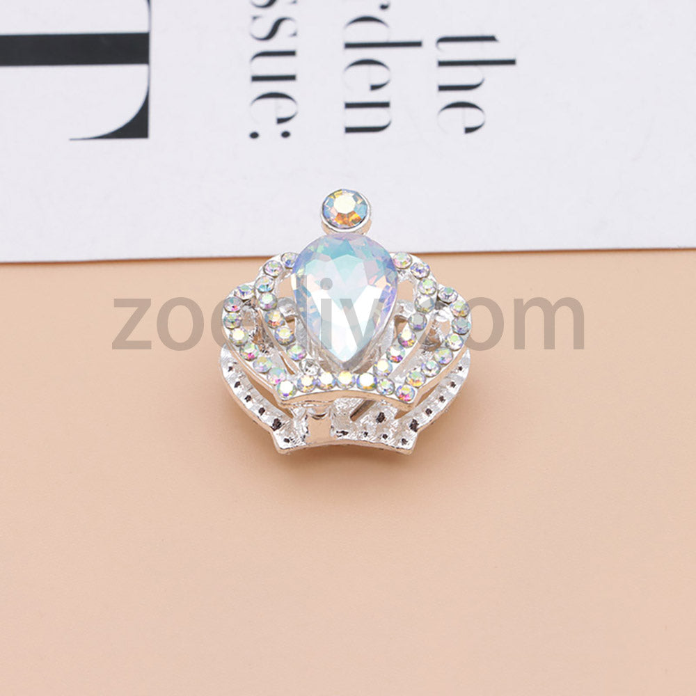 FS4838-Diamond Crown Alloy Beads Fit For Beadable Pens