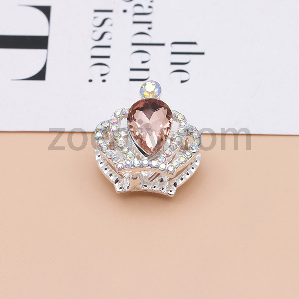 FS4838-Diamond Crown Alloy Beads Fit For Beadable Pens
