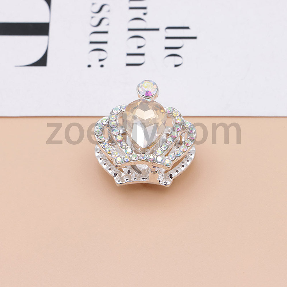 FS4838-Diamond Crown Alloy Beads Fit For Beadable Pens