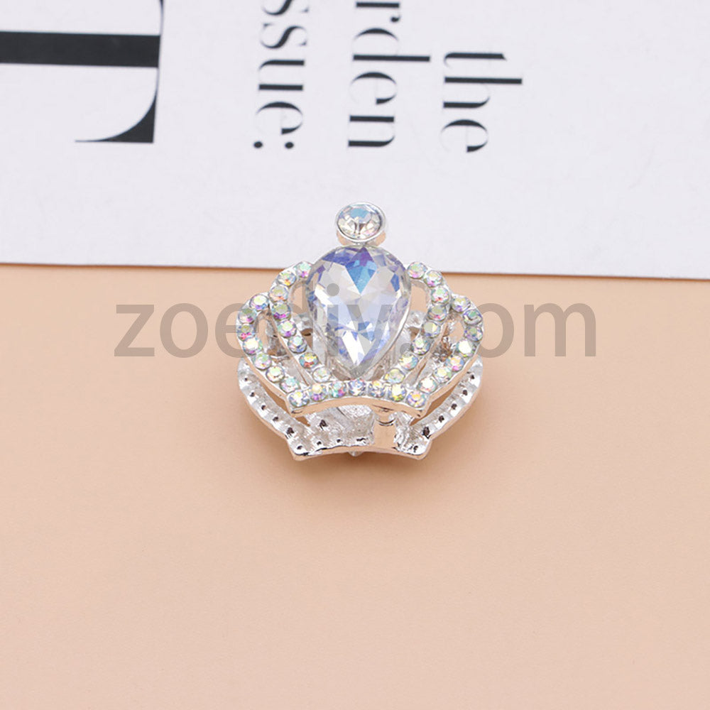 FS4838-Diamond Crown Alloy Beads Fit For Beadable Pens