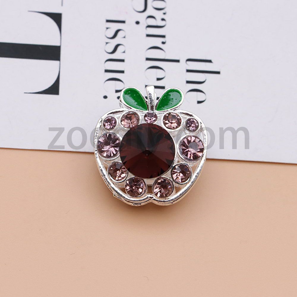 FS4840-Apple Alloy Beads Fit For Beadable Pens