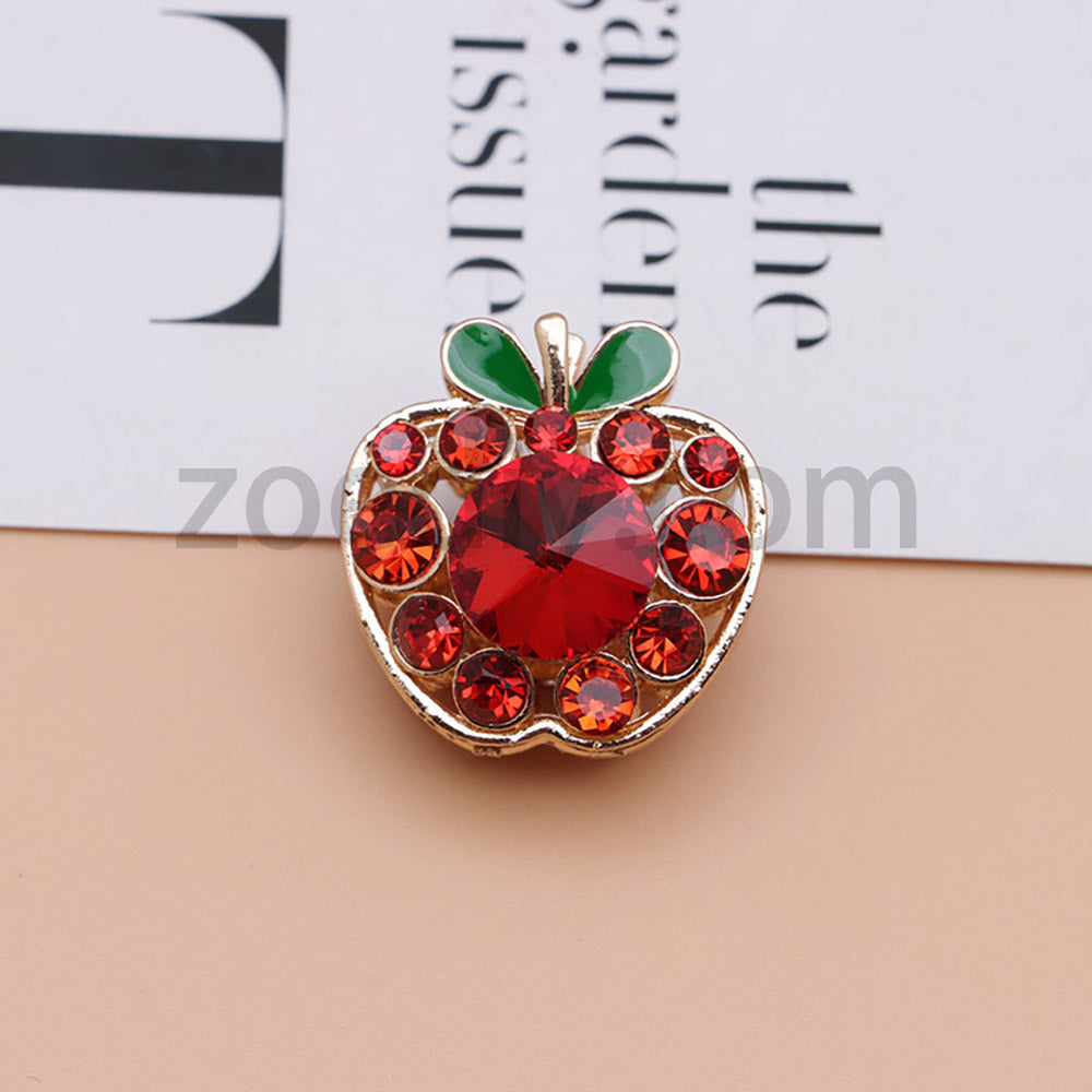 FS4840-Apple Alloy Beads Fit For Beadable Pens