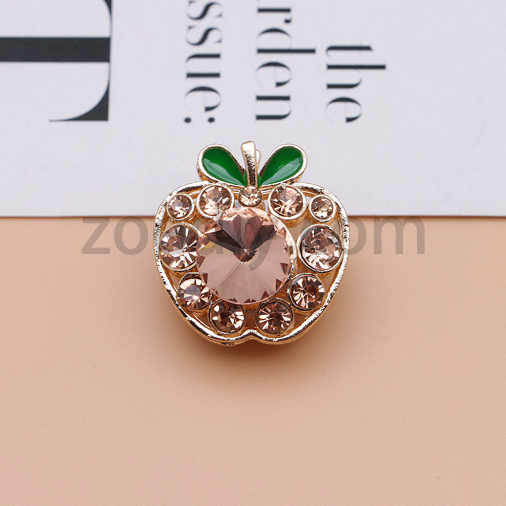 FS4840-Apple Alloy Beads Fit For Beadable Pens