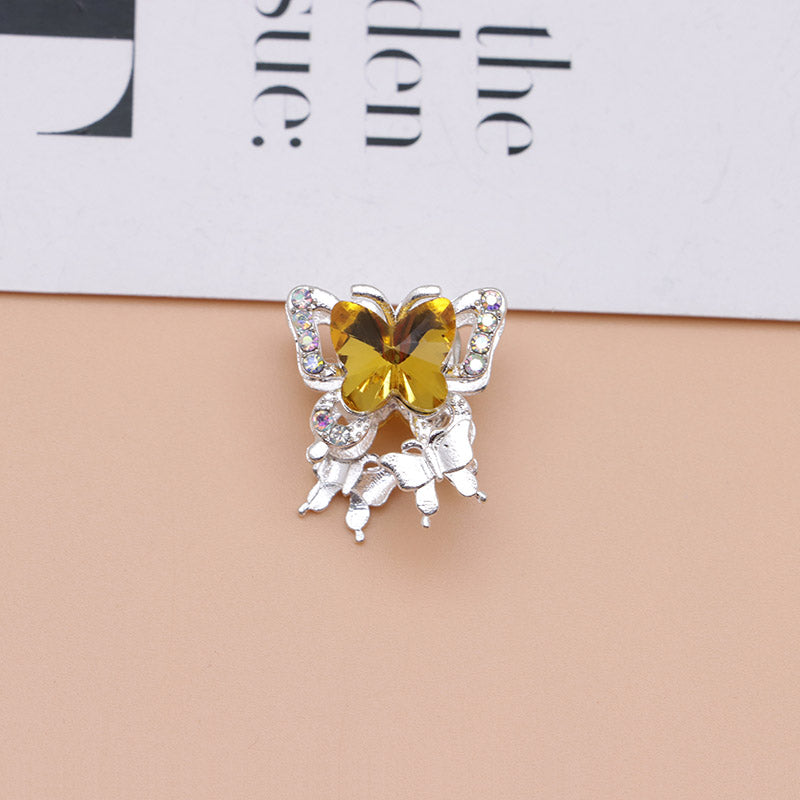FS4844- Approximately 2×1.8×1.6 Cm Butterfly Alloy Beads Four - Way Connector