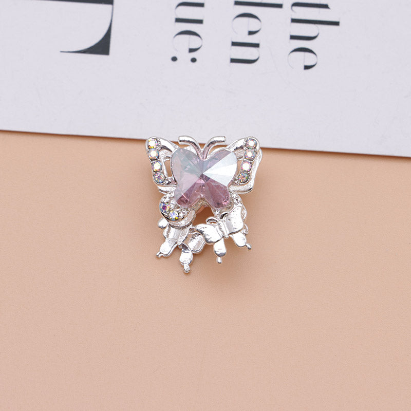 FS4844- Approximately 2×1.8×1.6 Cm Butterfly Alloy Beads Four - Way Connector
