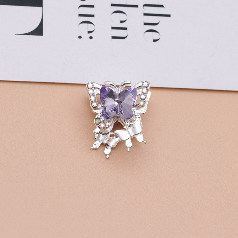 FS4844- Approximately 2×1.8×1.6 Cm Butterfly Alloy Beads Four - Way Connector