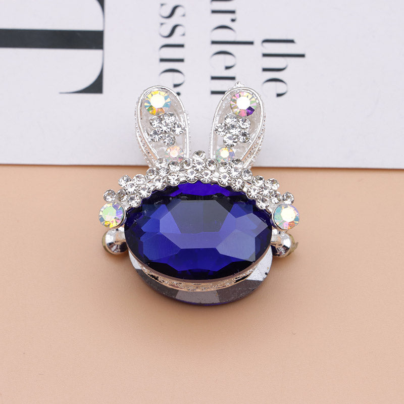 FS4839- 3.4×3.3×2.4 Cm Rabbit Alloy Beads Four - Way Passable For Pens