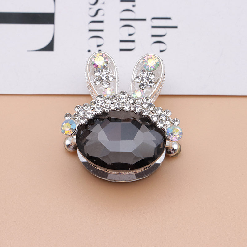 FS4839- 3.4×3.3×2.4 Cm Rabbit Alloy Beads Four - Way Passable For Pens