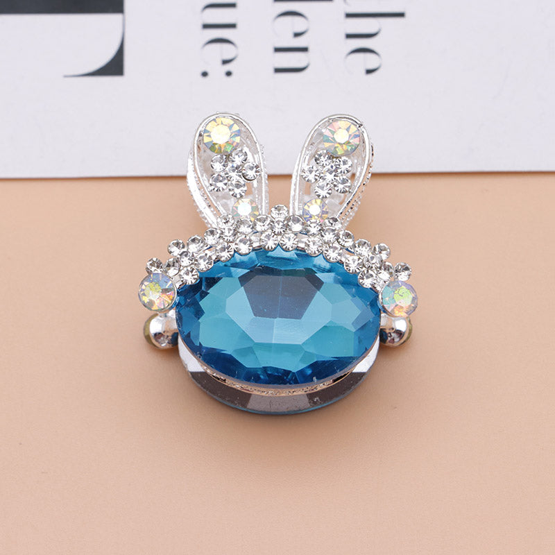 FS4839- 3.4×3.3×2.4 Cm Rabbit Alloy Beads Four - Way Passable For Pens