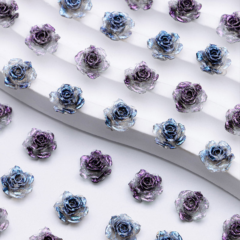 FS5372- 9Mm Soft Flower Charms Soft Flower Patches Luminous Glow