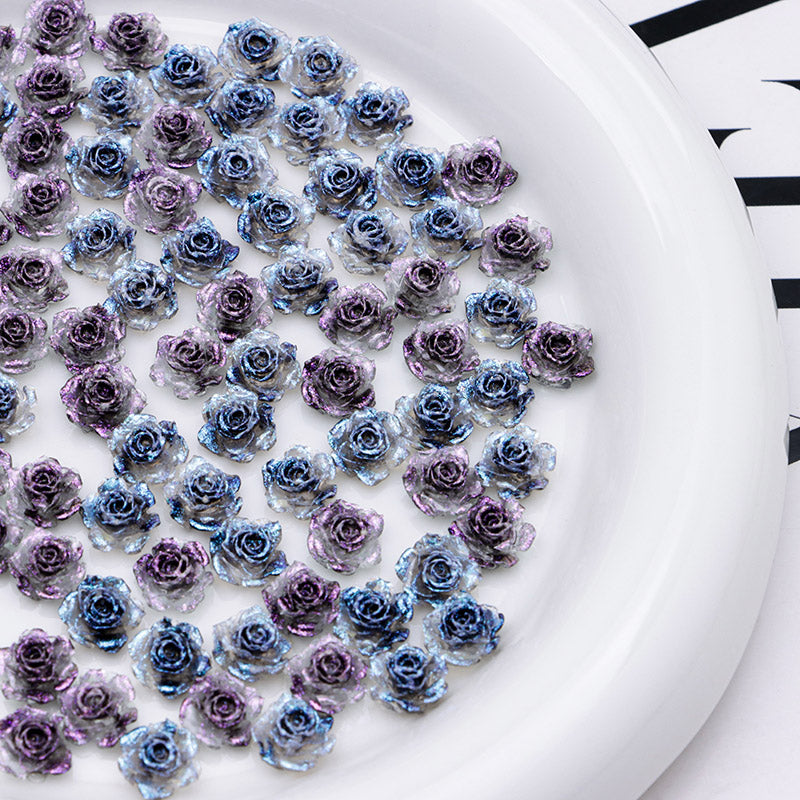 FS5372- 9Mm Soft Flower Charms Soft Flower Patches Luminous Glow