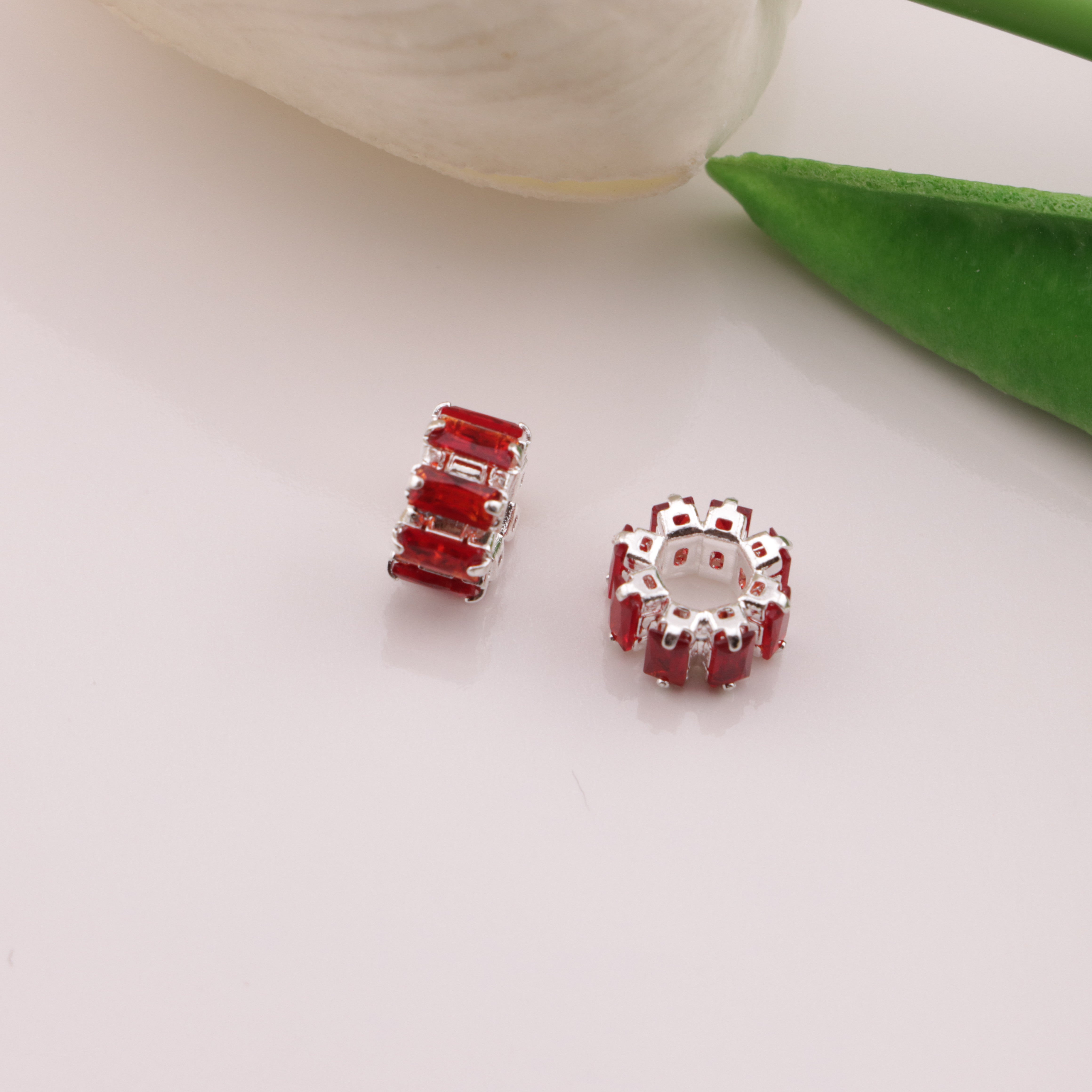 FS6551- Diameter 9Mm, Thickness 5Mm, Zircon Diamond Metal Spacers Zircon Diamond Metal Spacer Beads Zoe's DIY Shop