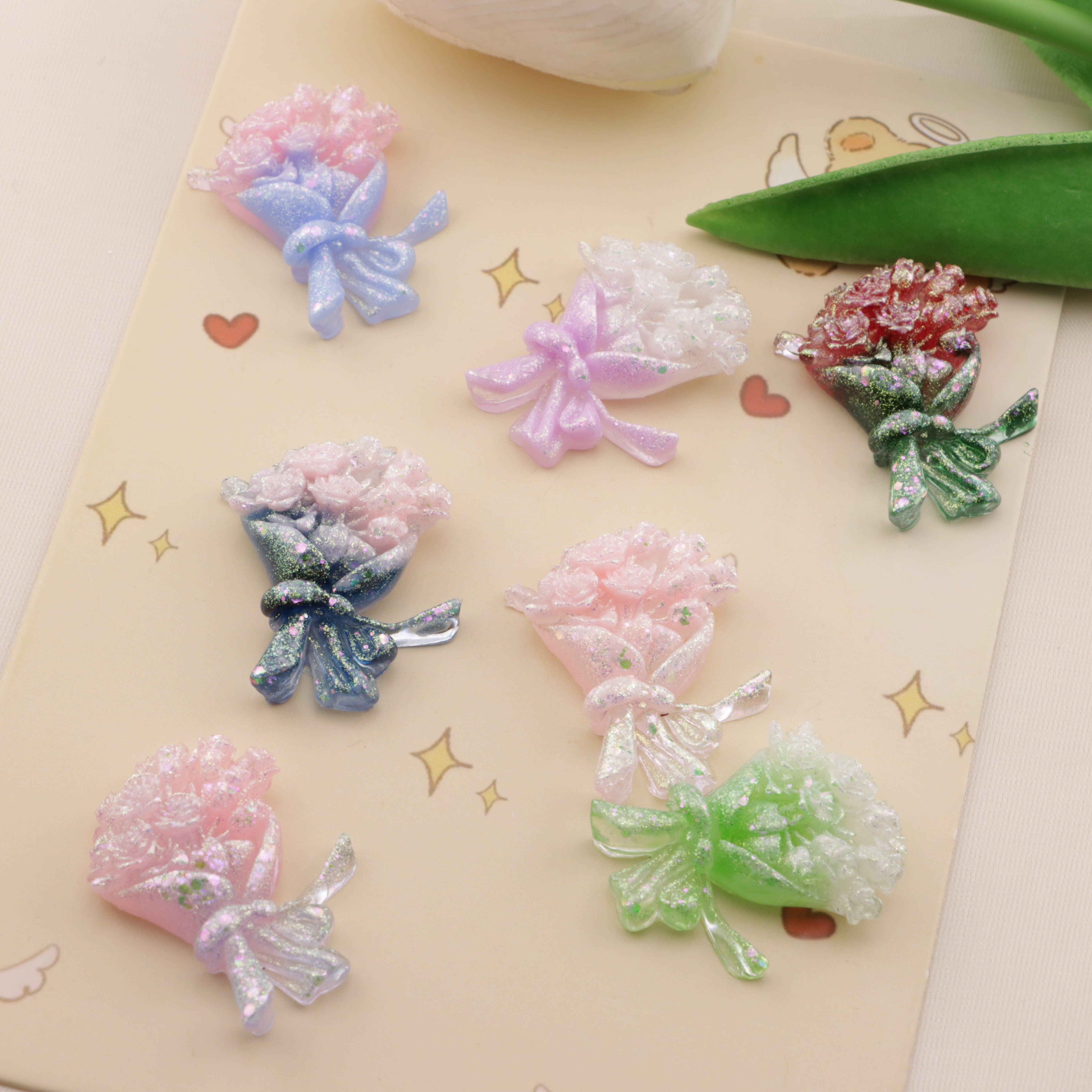 FS6571- 22*30Mm Luminous Bouquet Charms Zoe's DIY Shop