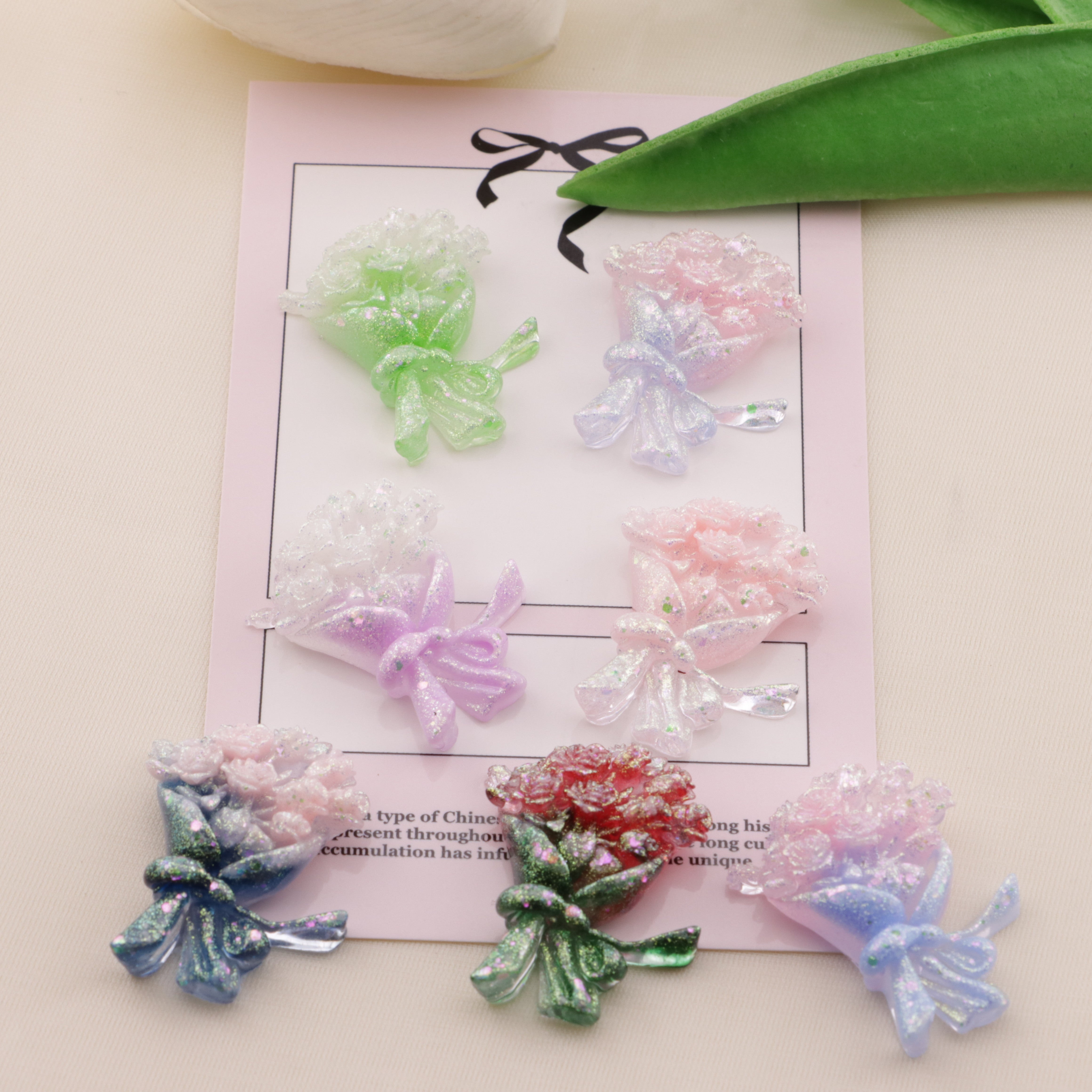 FS6571- 22*30Mm Luminous Bouquet Charms Zoe's DIY Shop