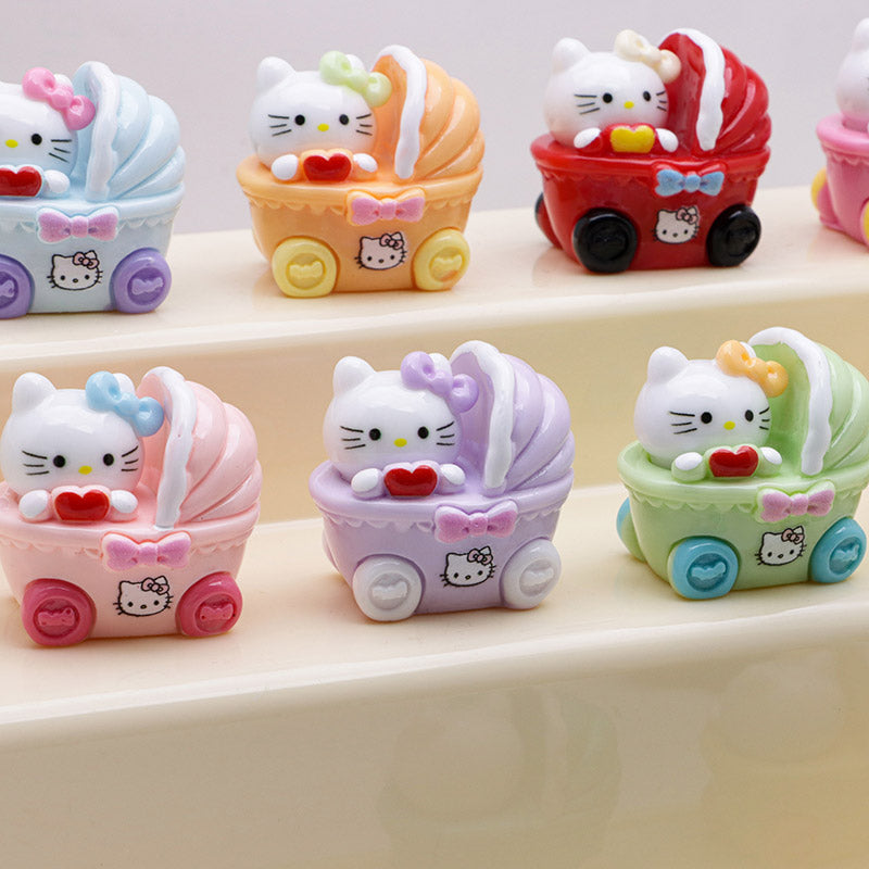 FS5261- 10 PCS/Set Hk Trolley Charms Miniature Trolley Decorations