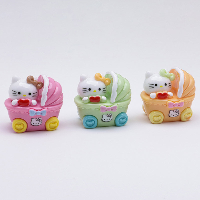 FS5261- 10 PCS/Set Hk Trolley Charms Miniature Trolley Decorations