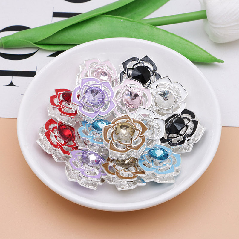 FS5014- 20Mm Rose Alloy Beads (Pen Can Pass Through)