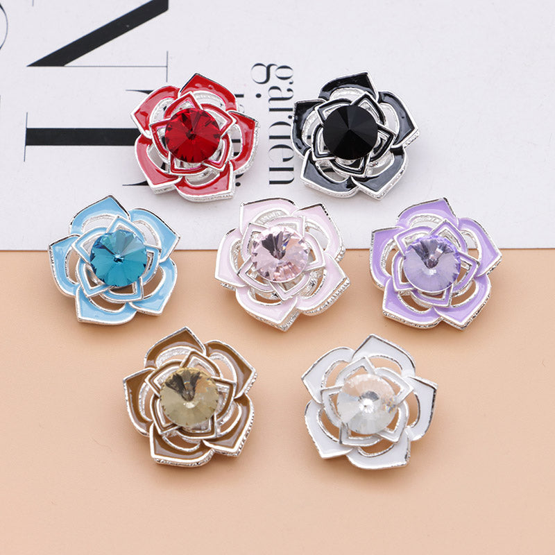 FS5014- 20Mm Rose Alloy Beads (Pen Can Pass Through)