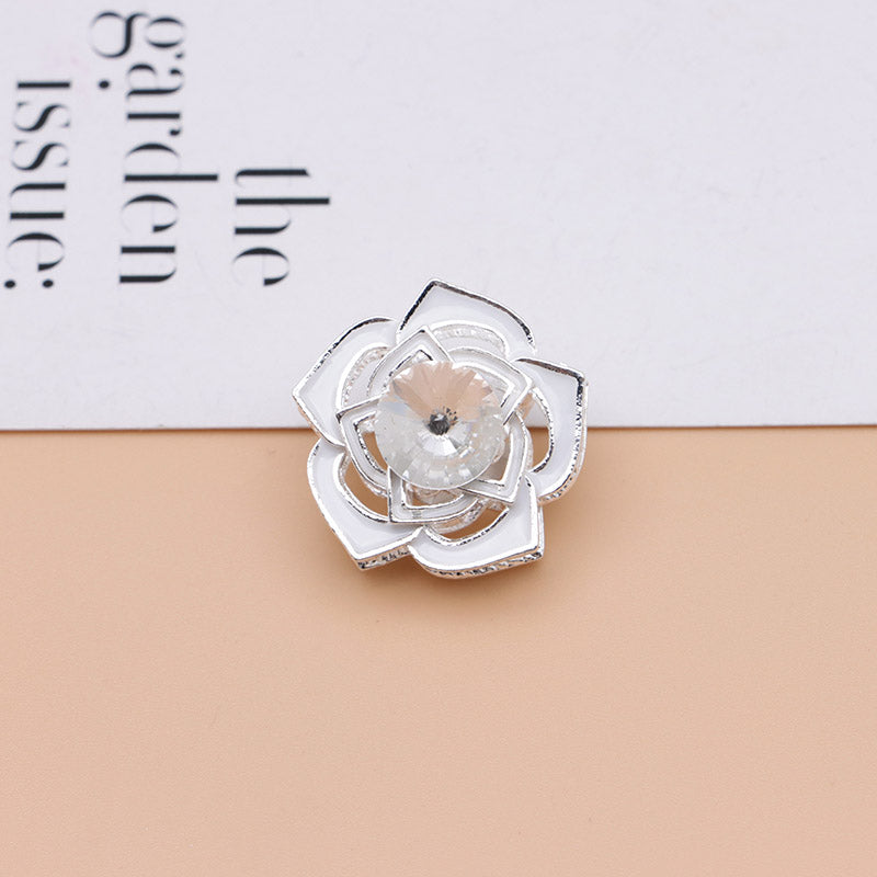 FS5014- 20Mm Rose Alloy Beads (Pen Can Pass Through)