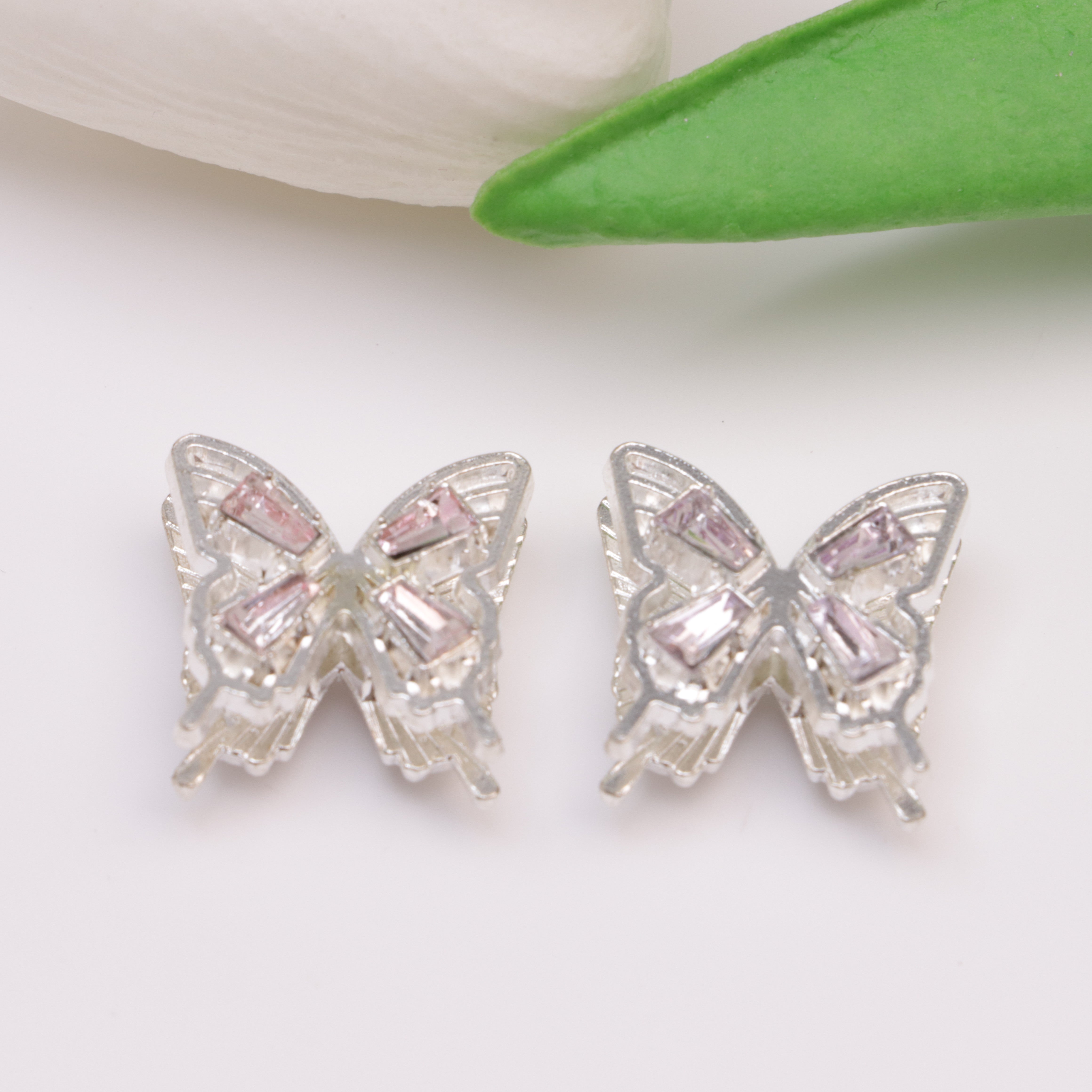 FS3774- 19 * 20Mm Butterfly Diamonds Alloy Beads Zircon Butterfly Beads