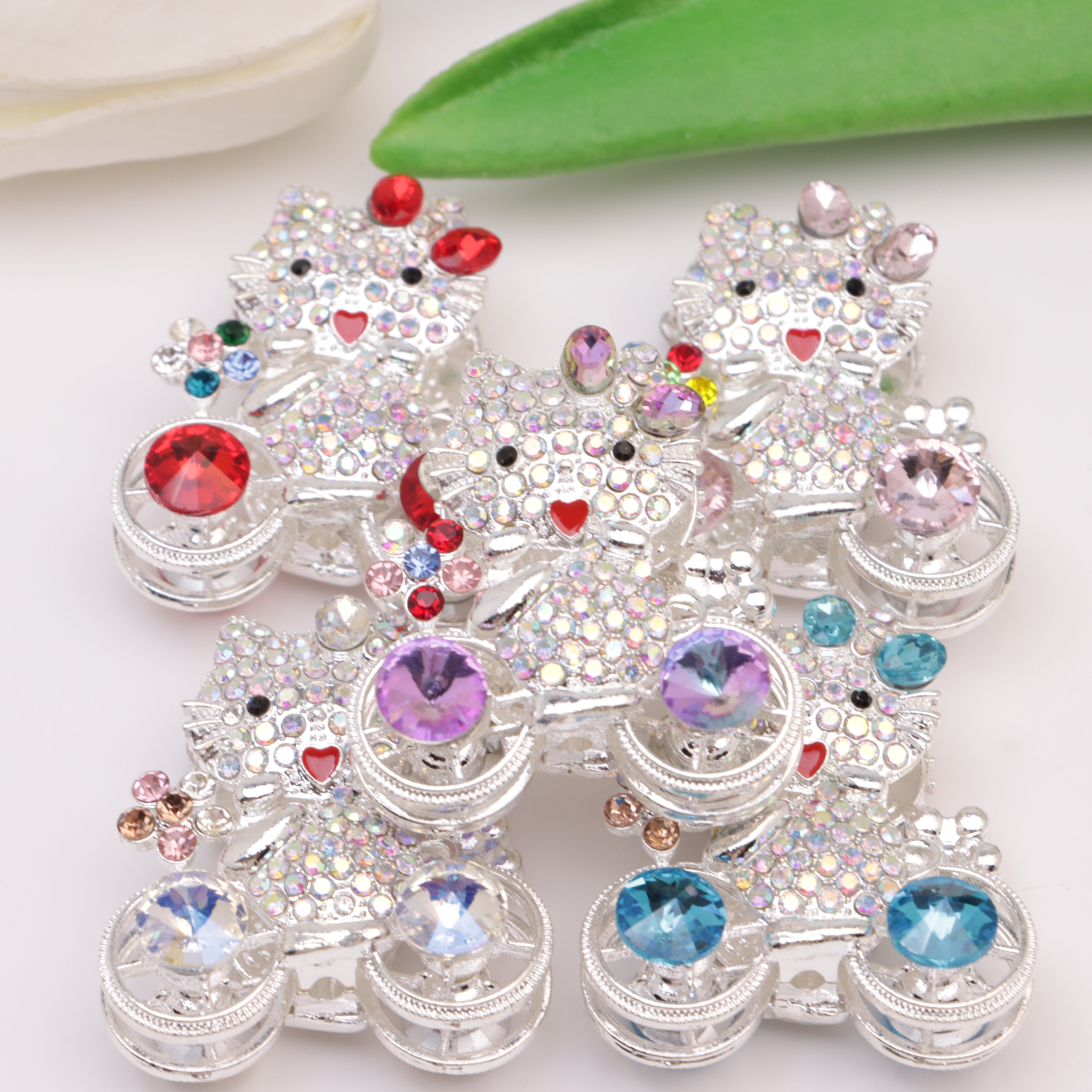 FS5517- 36mm Hk Bike Meral Beads Kitty Alloy Beads For Bicycles