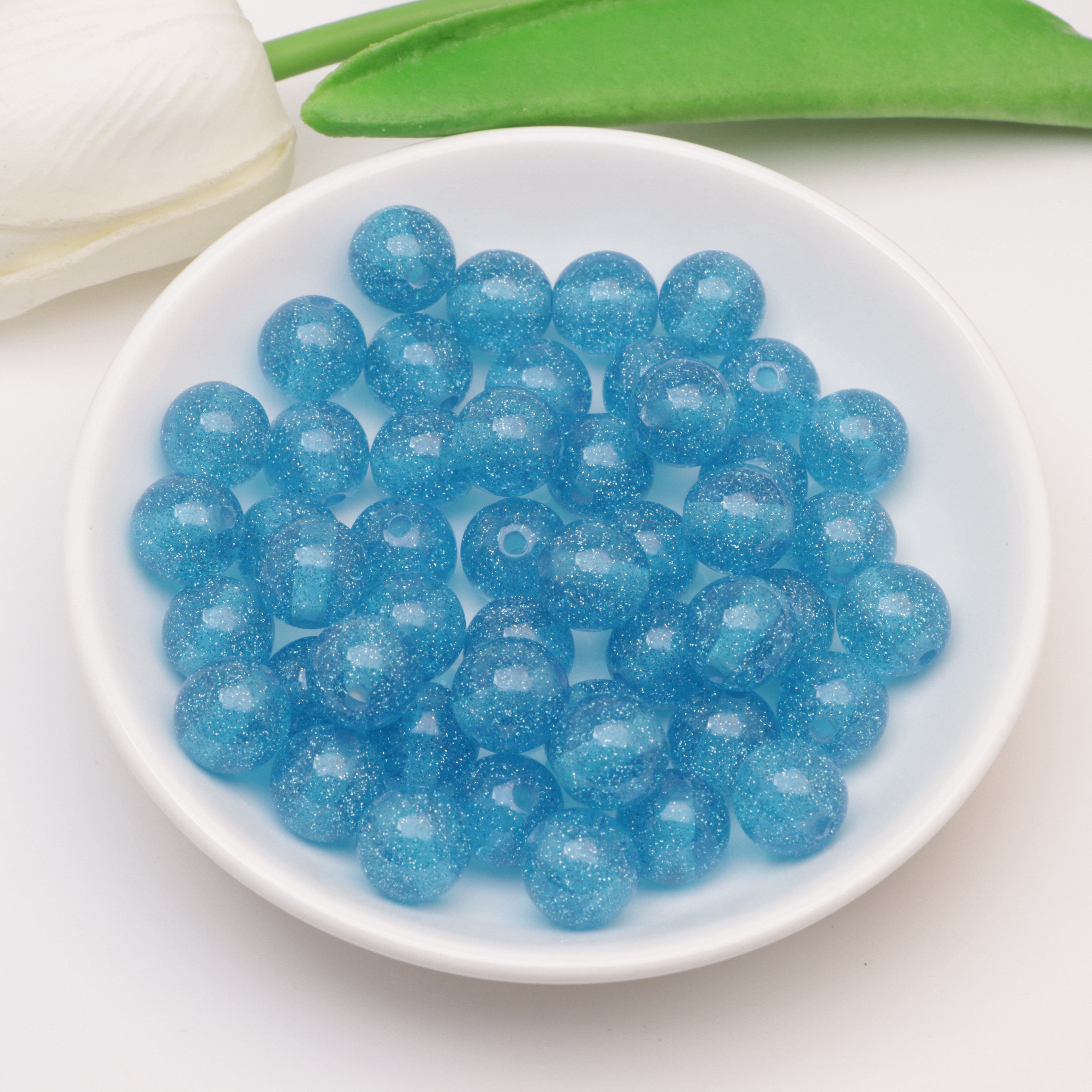 FS3553- 12mm Flashing Resin Beads Zoe's DIY Shop