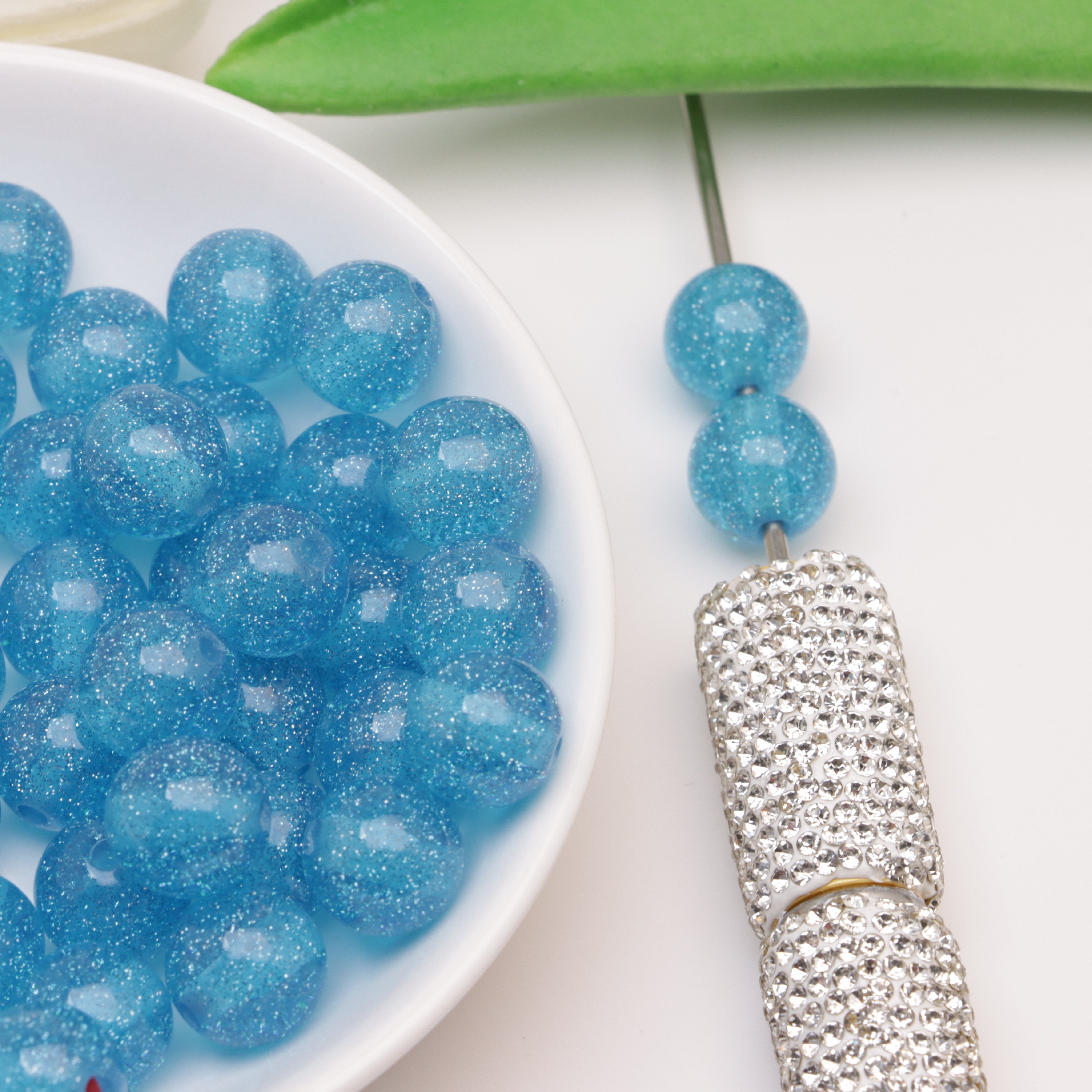 FS3553- 12mm Flashing Resin Beads Zoe's DIY Shop