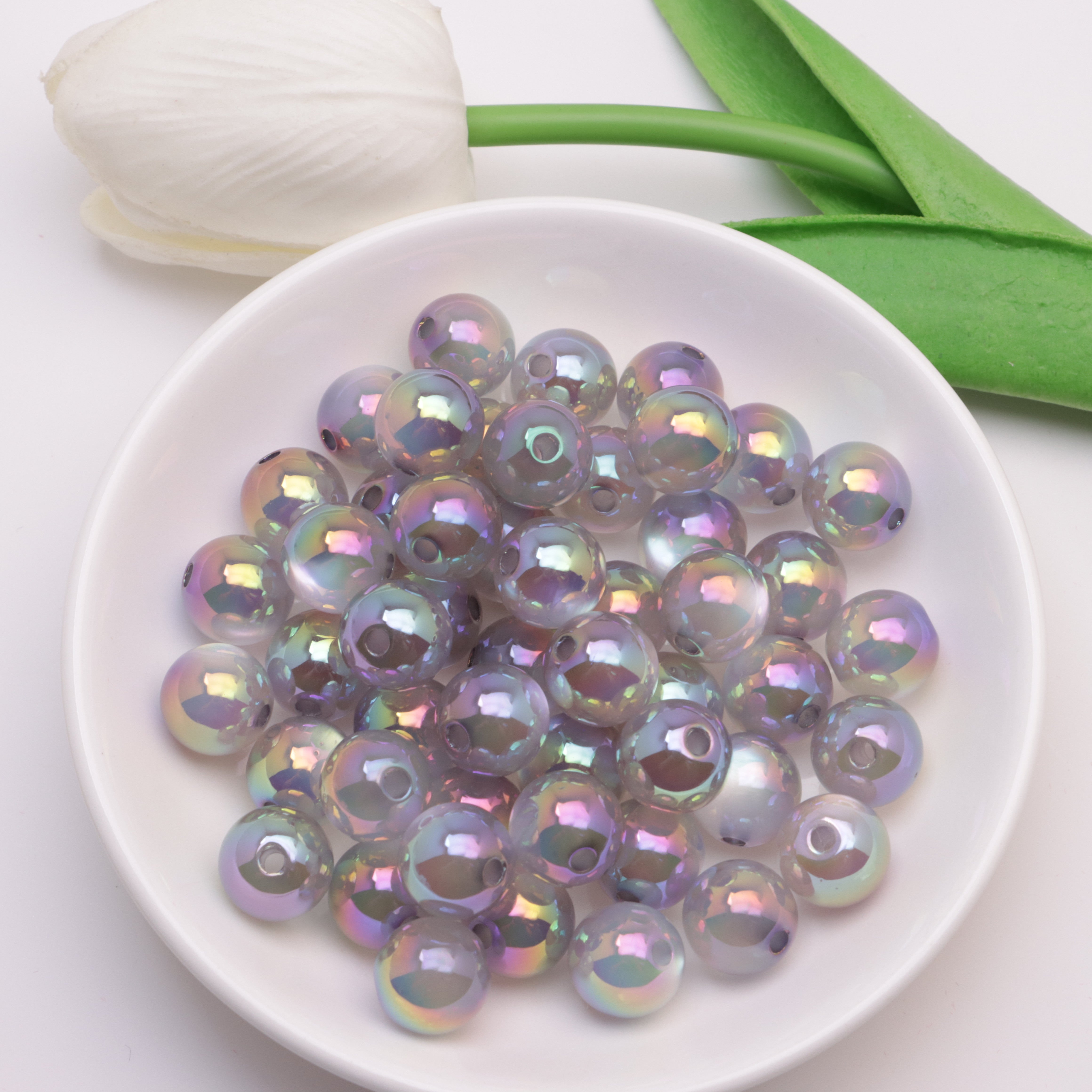 FS4447- 12mm Uv Cat Eye Beads (Cat's Eye Beads), Resin Beads, Fit For Pen