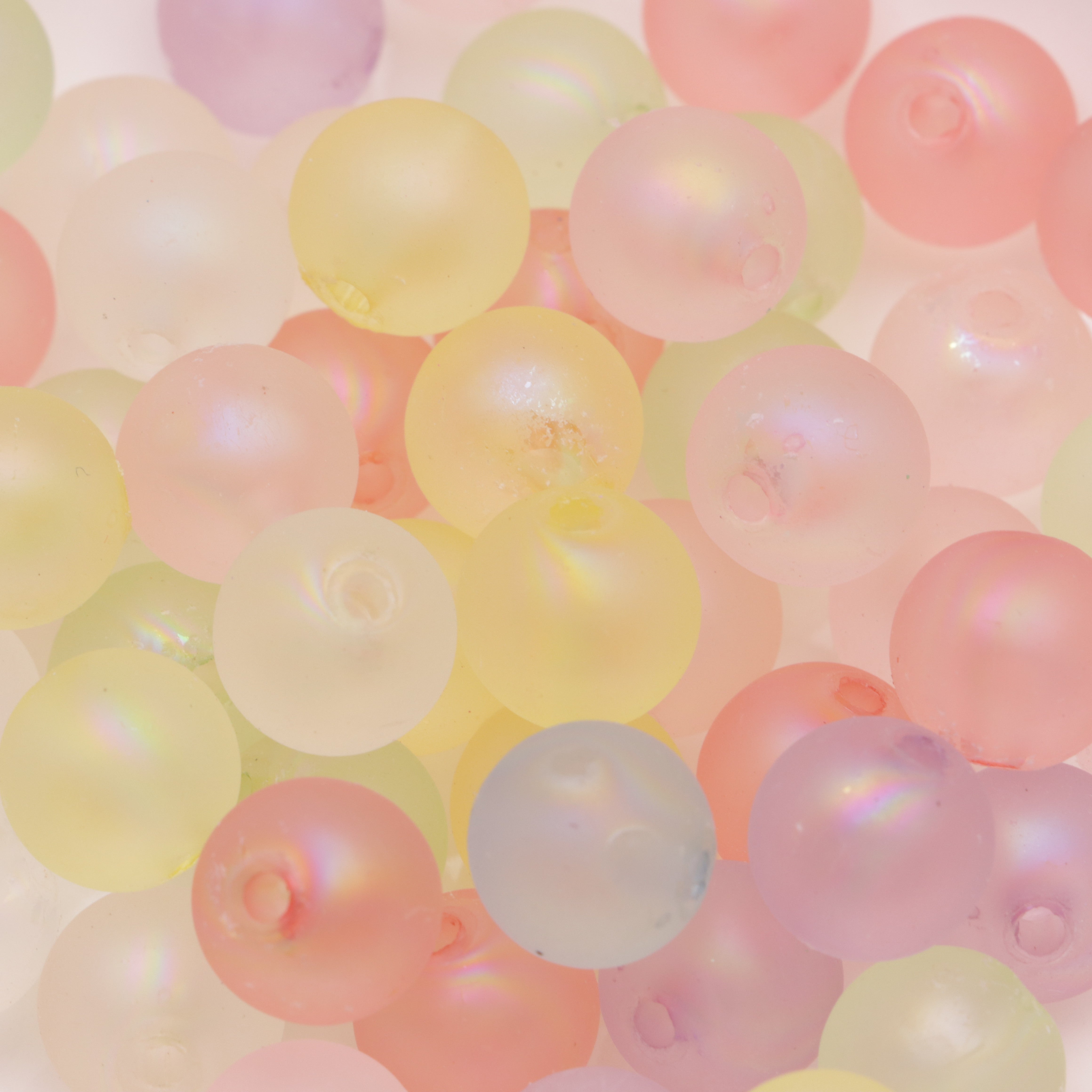 FS3615- 12mm Uv Beads Frosted Ab Beads Zoe's DIY Shop