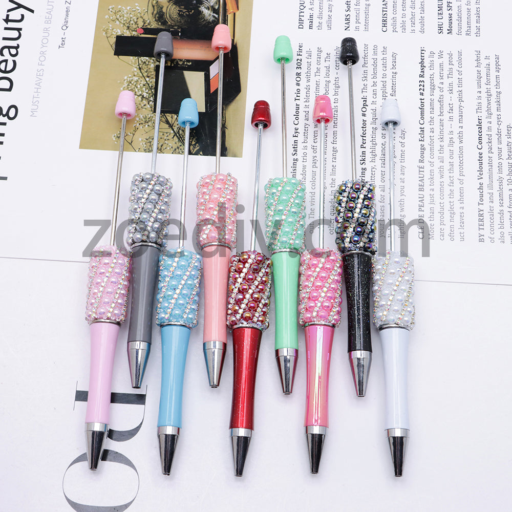 FS2089-Pearl Flash Chain Beadable Pens