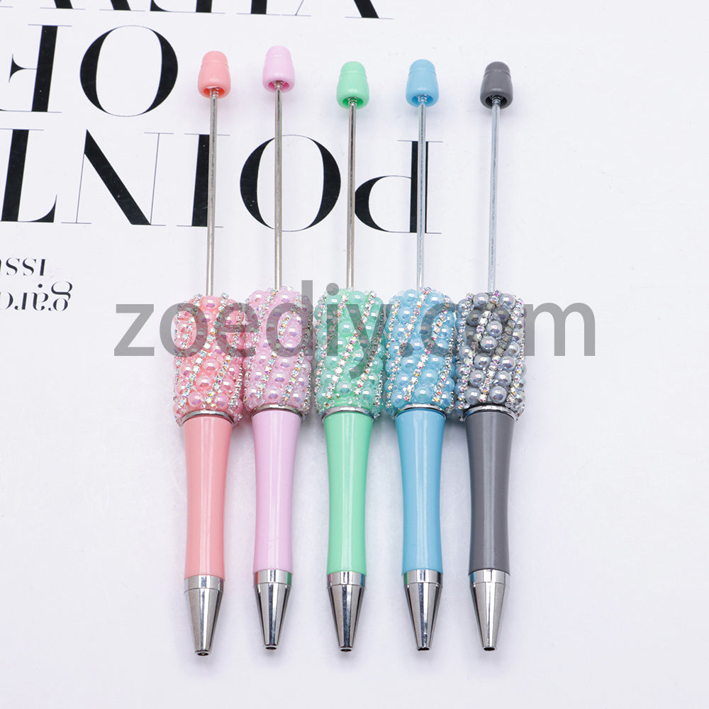 FS2089-Pearl Flash Chain Beadable Pens