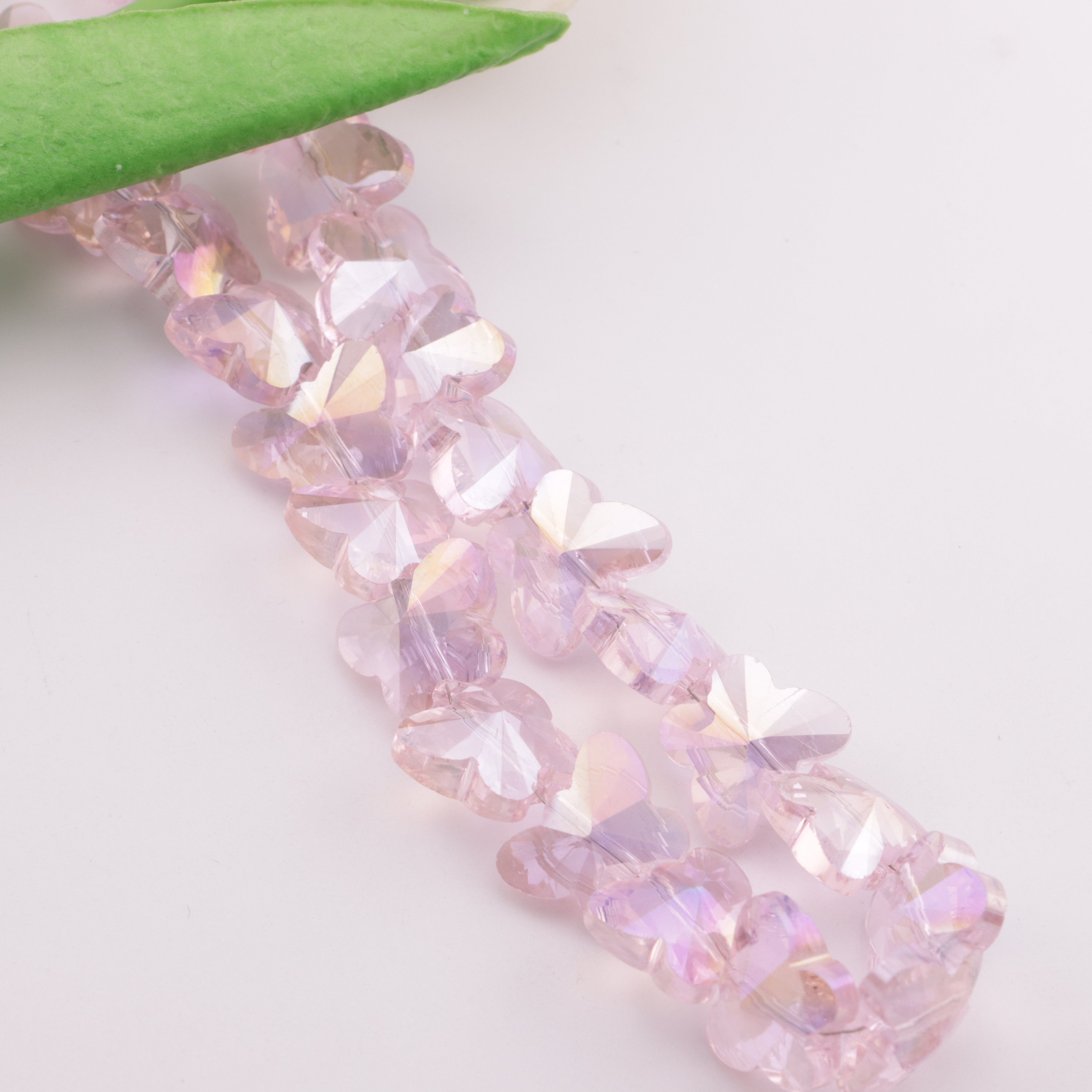 FS4580- 12*15mm 59-60PCS/Strand Special Color Butterfly Glass Beads