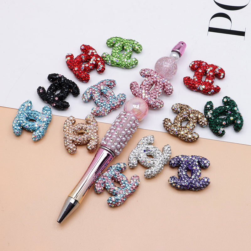 FS4938- 22×26Mm Cc Ceramic Clay Drill Beads Can Pass Through A Pen Zoe's DIY Shop