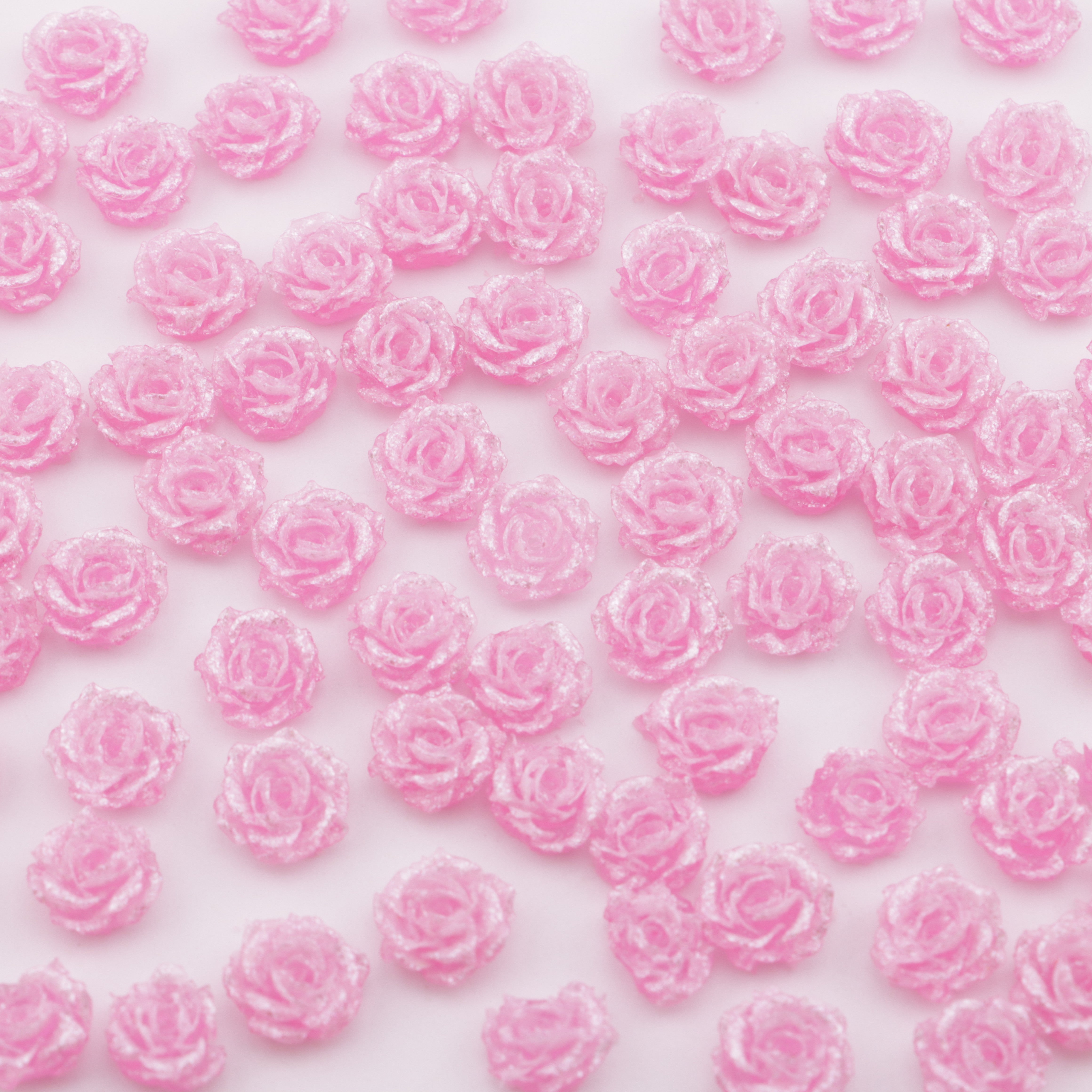 FS5733- 10mm Soft Flower Charms Soft Flower Patches Luminous Glow-In-The-Dark