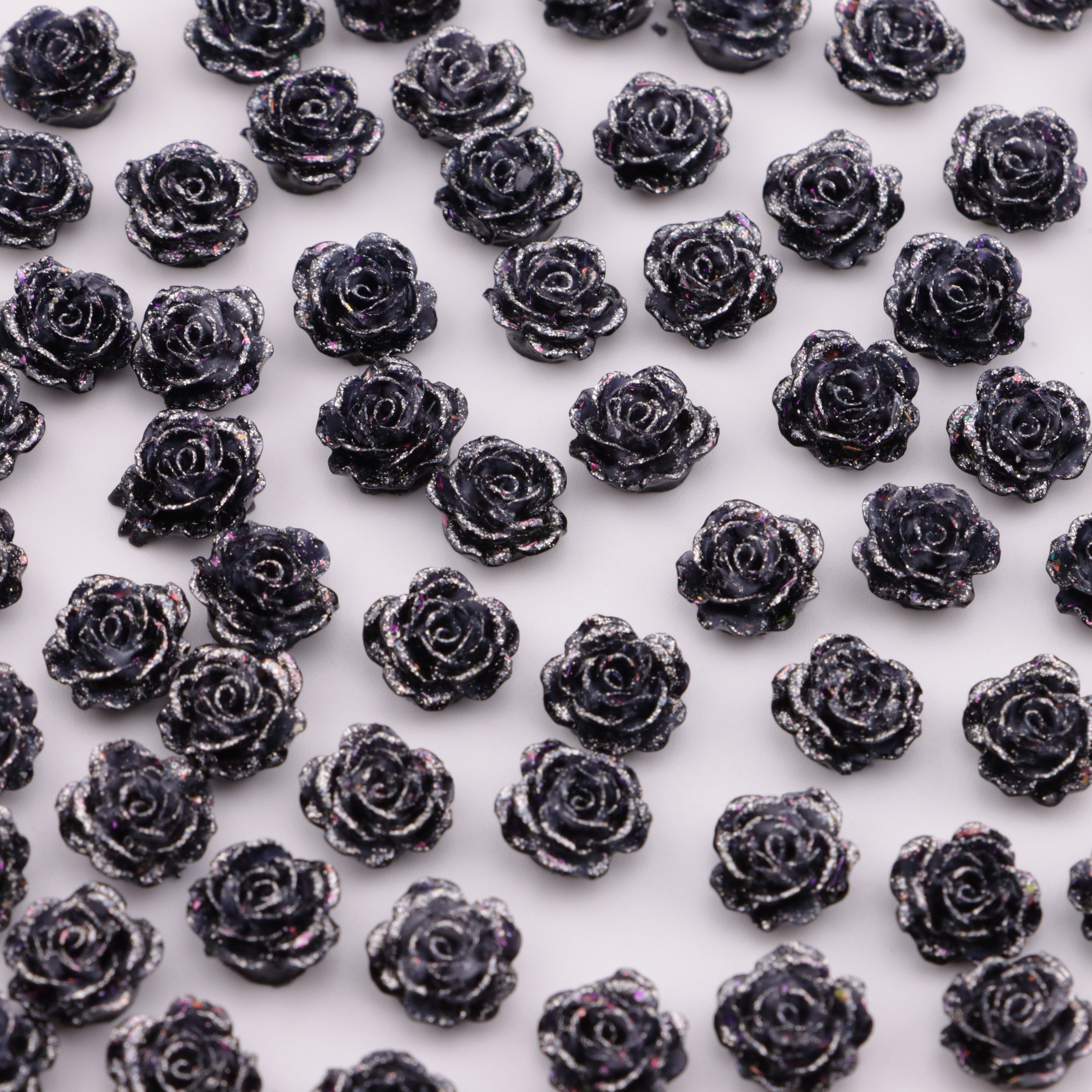FS5565- 10mm Soft Flower Charms, Soft Flower Patches, Luminous