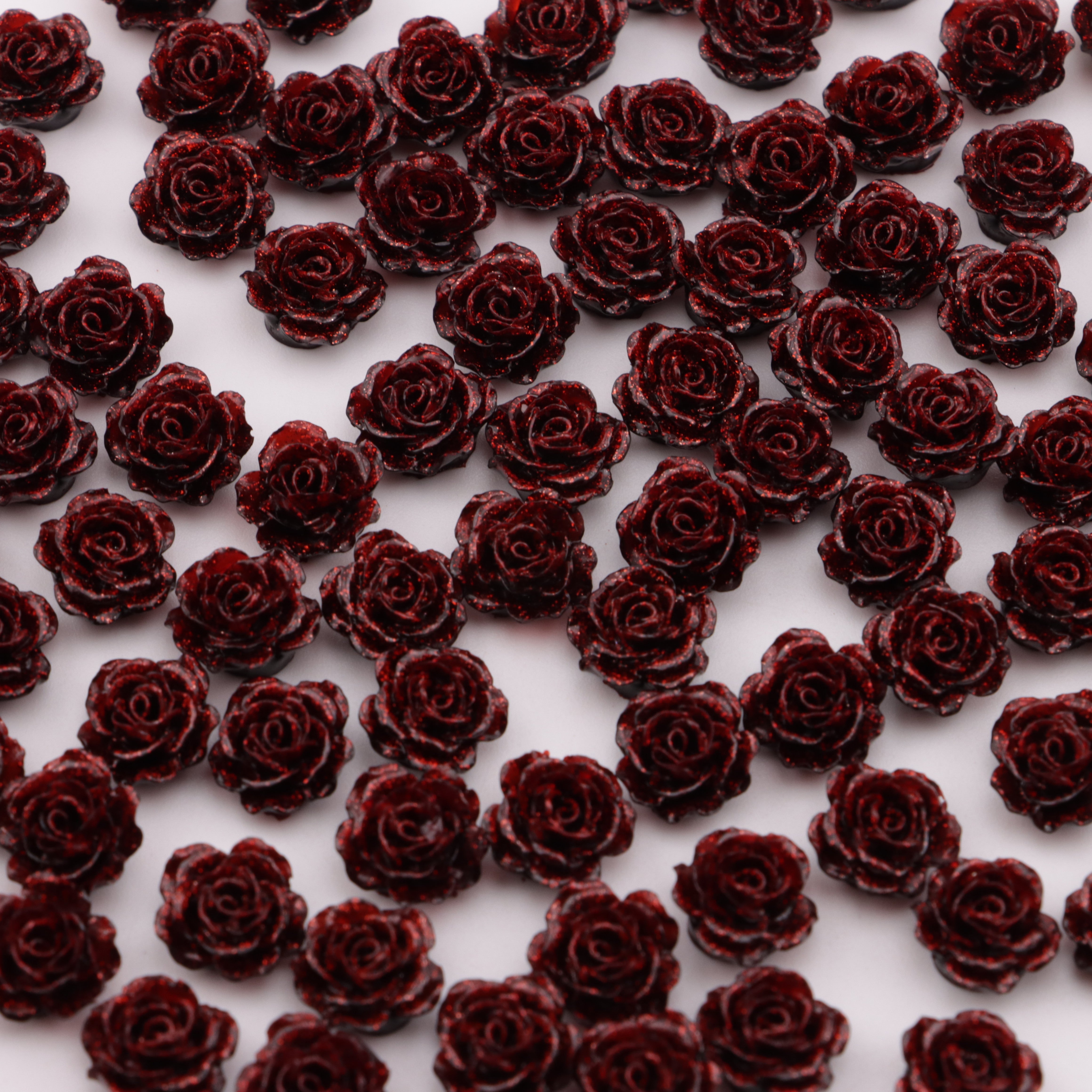 FS5565- 10mm Soft Flower Charms, Soft Flower Patches, Luminous