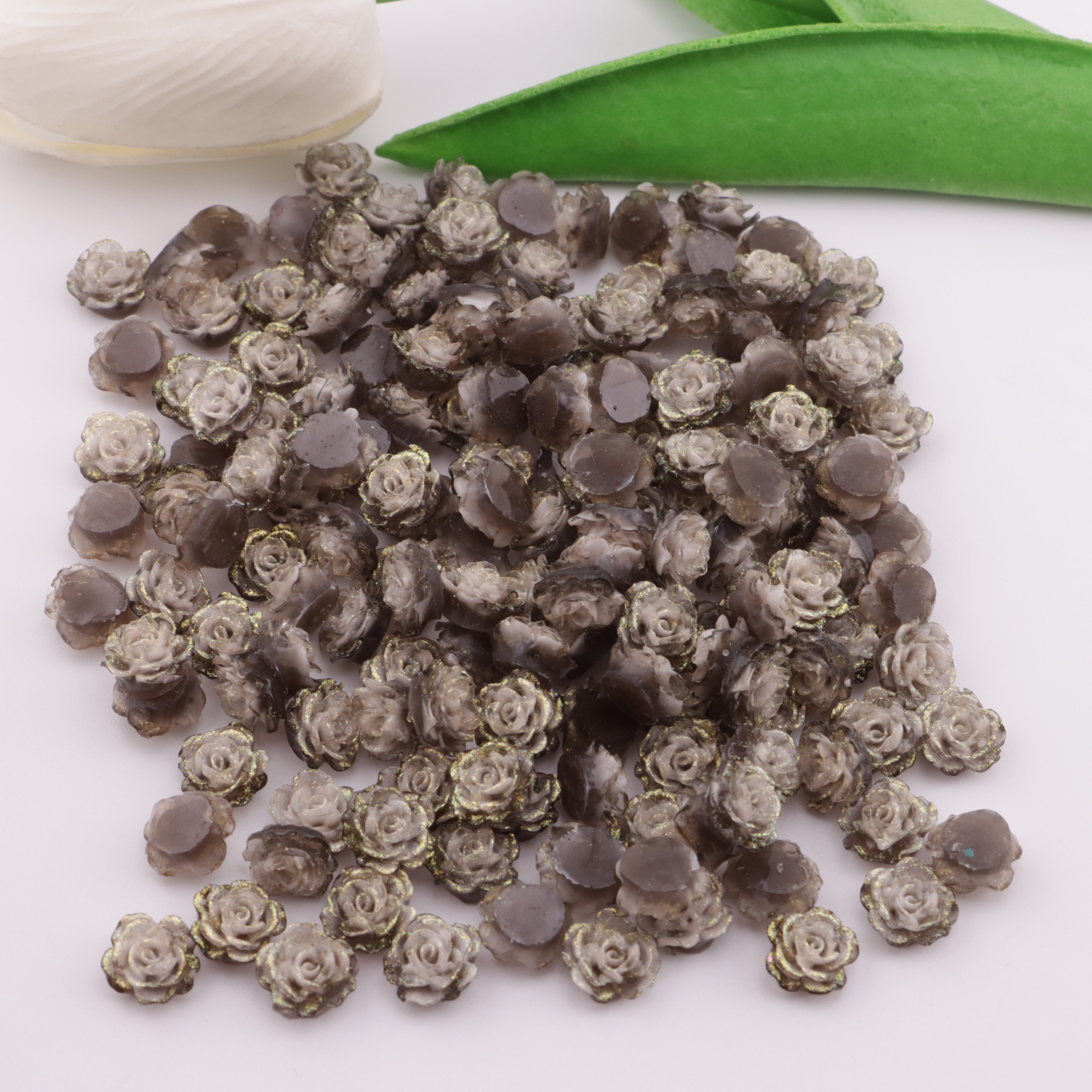 FS5565- 10mm Soft Flower Charms, Soft Flower Patches, Luminous
