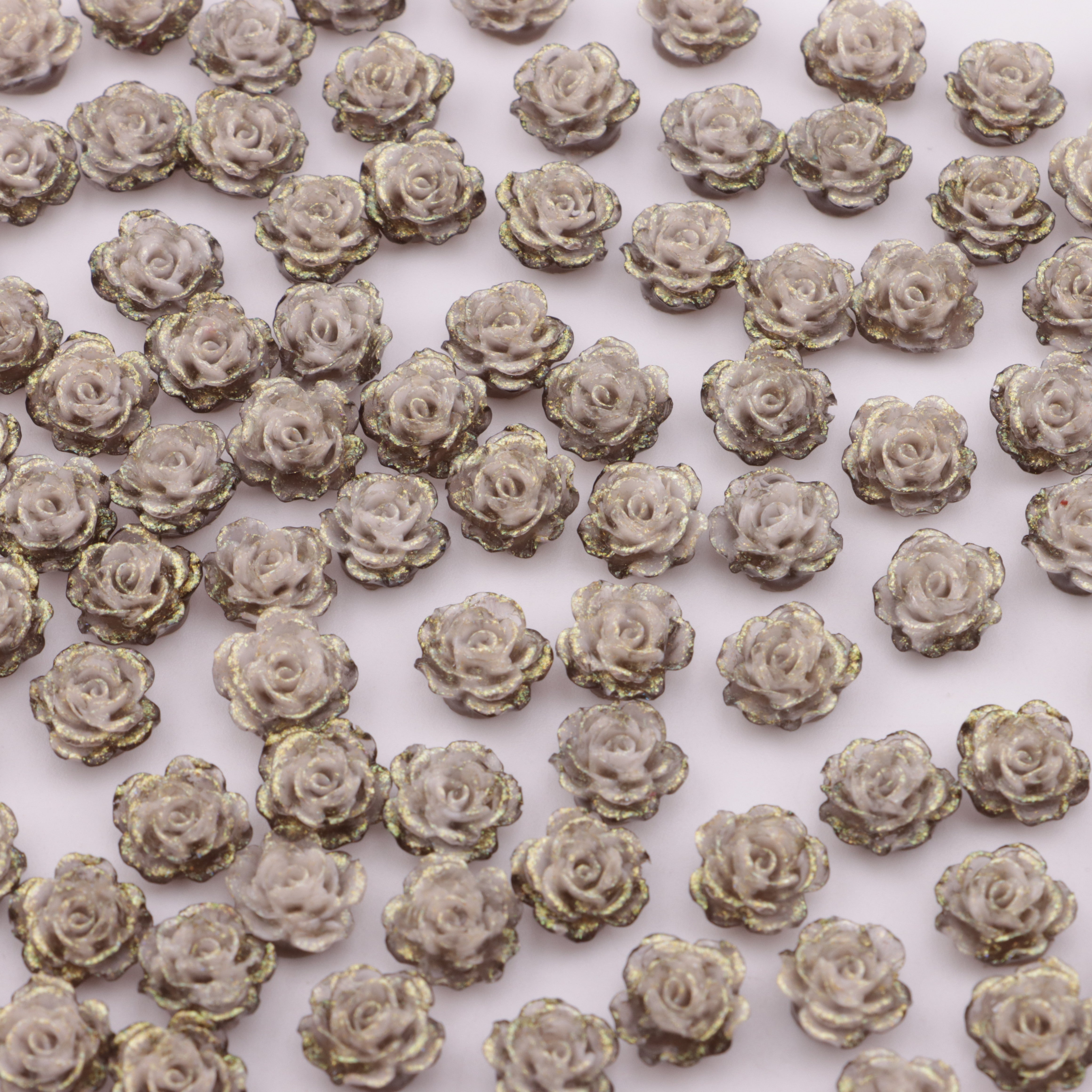 FS5565- 10mm Soft Flower Charms, Soft Flower Patches, Luminous