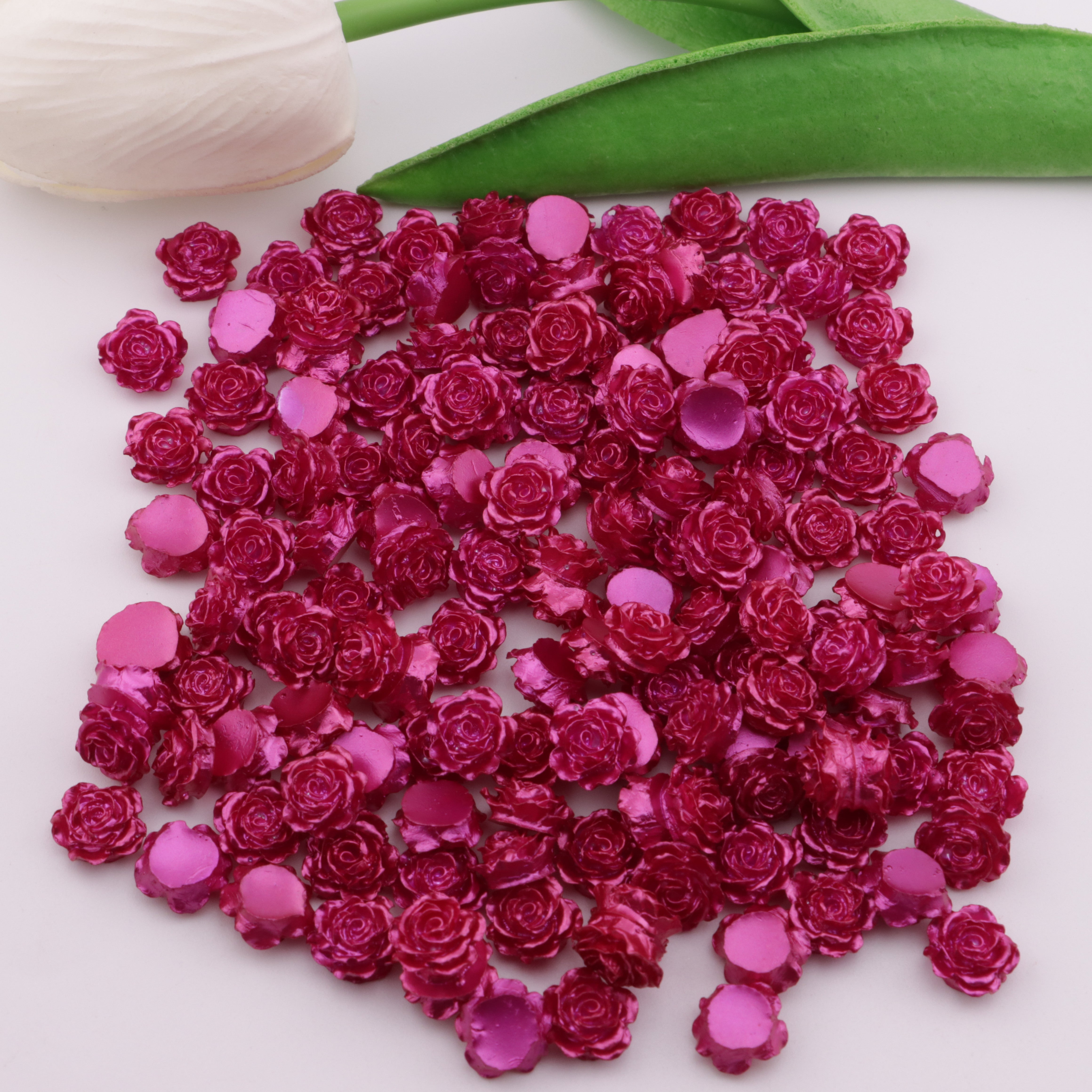 FS5574- 10mm Soft Flower Charms Soft Flower Patches