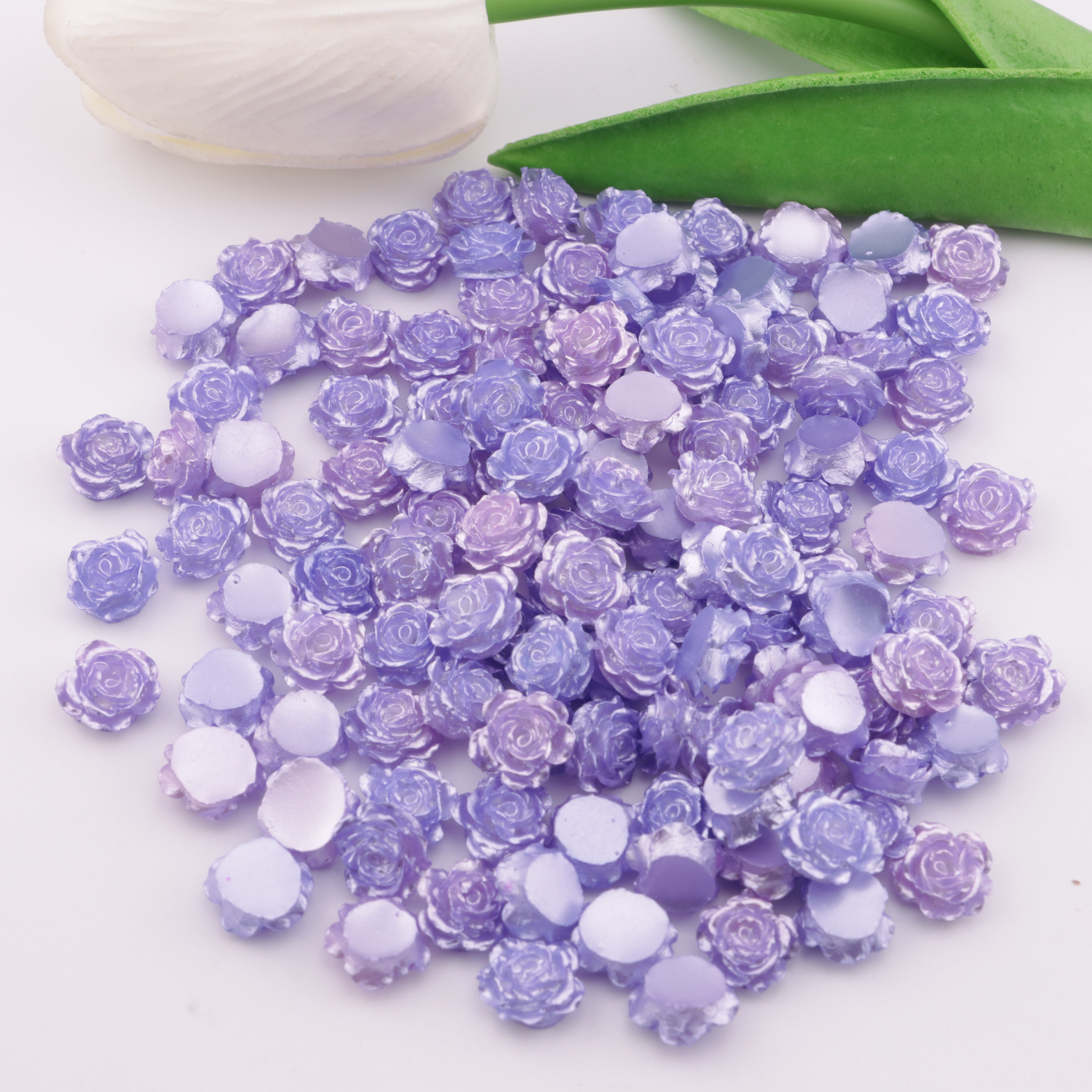 FS5574- 10mm Soft Flower Charms Soft Flower Patches