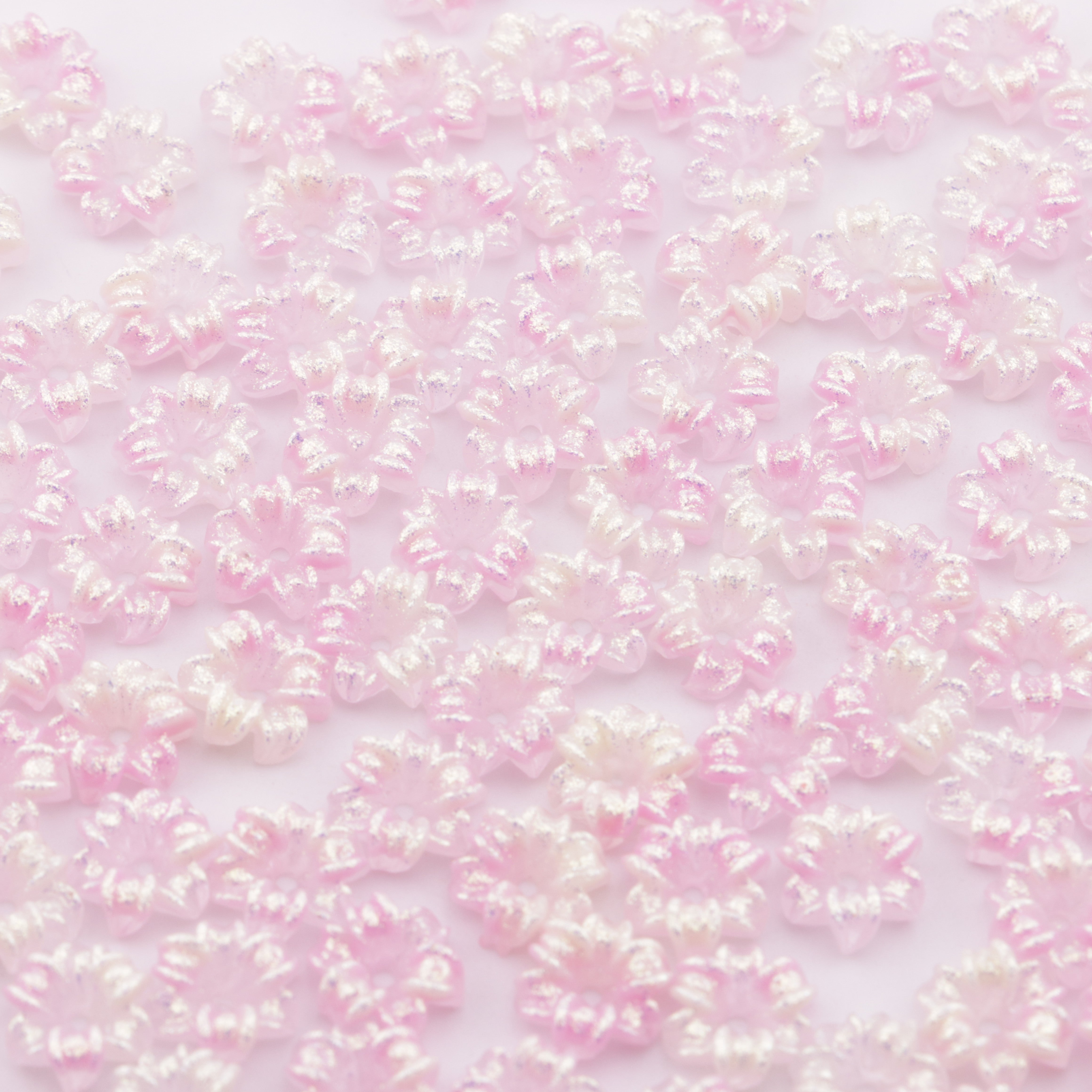 FS5173- 10mm Soft Flower Charms Narcissus Soft Flowers With Holes Luminous Glow
