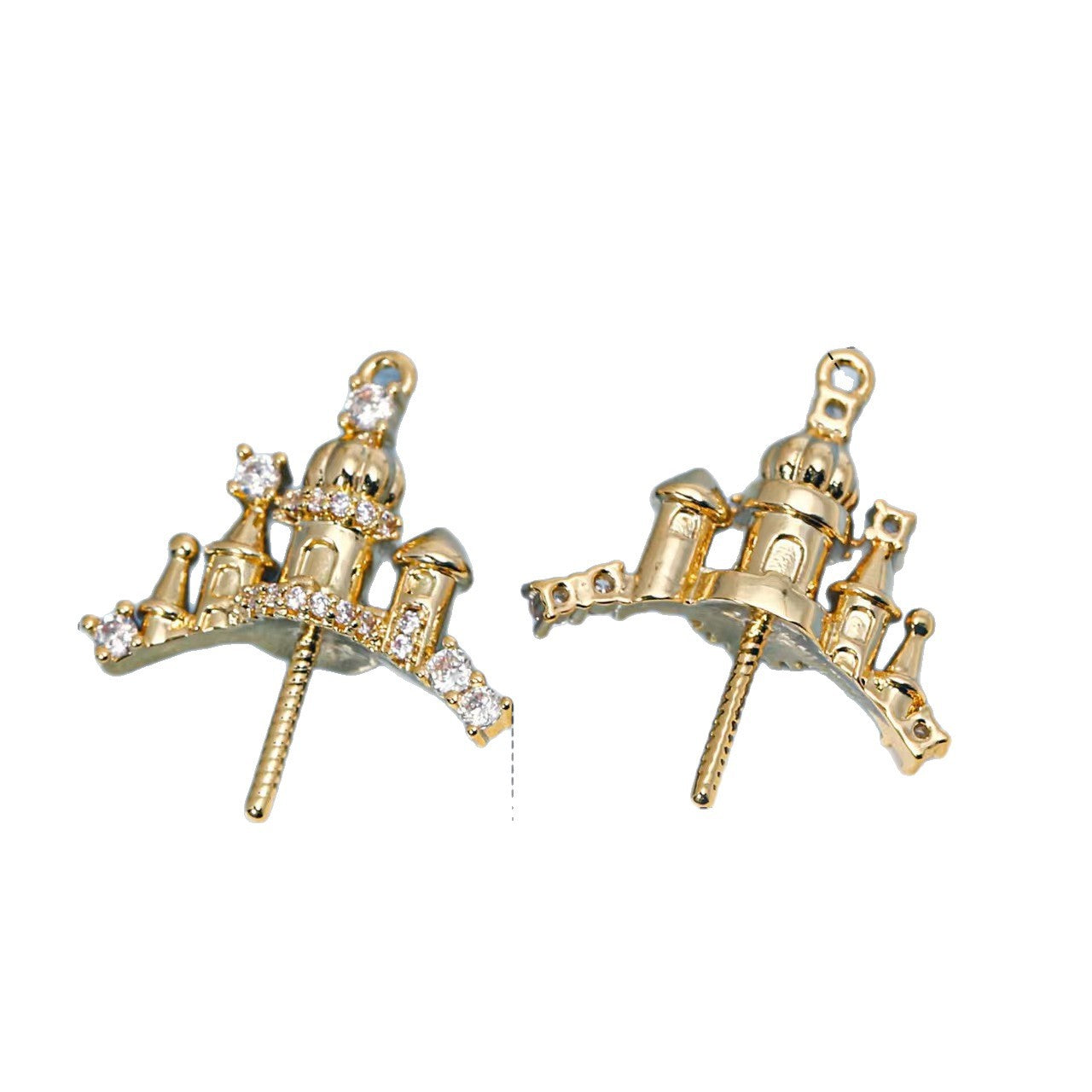 FS3703- 19.2Mm*22Mm Castle 16K Ram's Horn Nails Zoe's DIY Shop